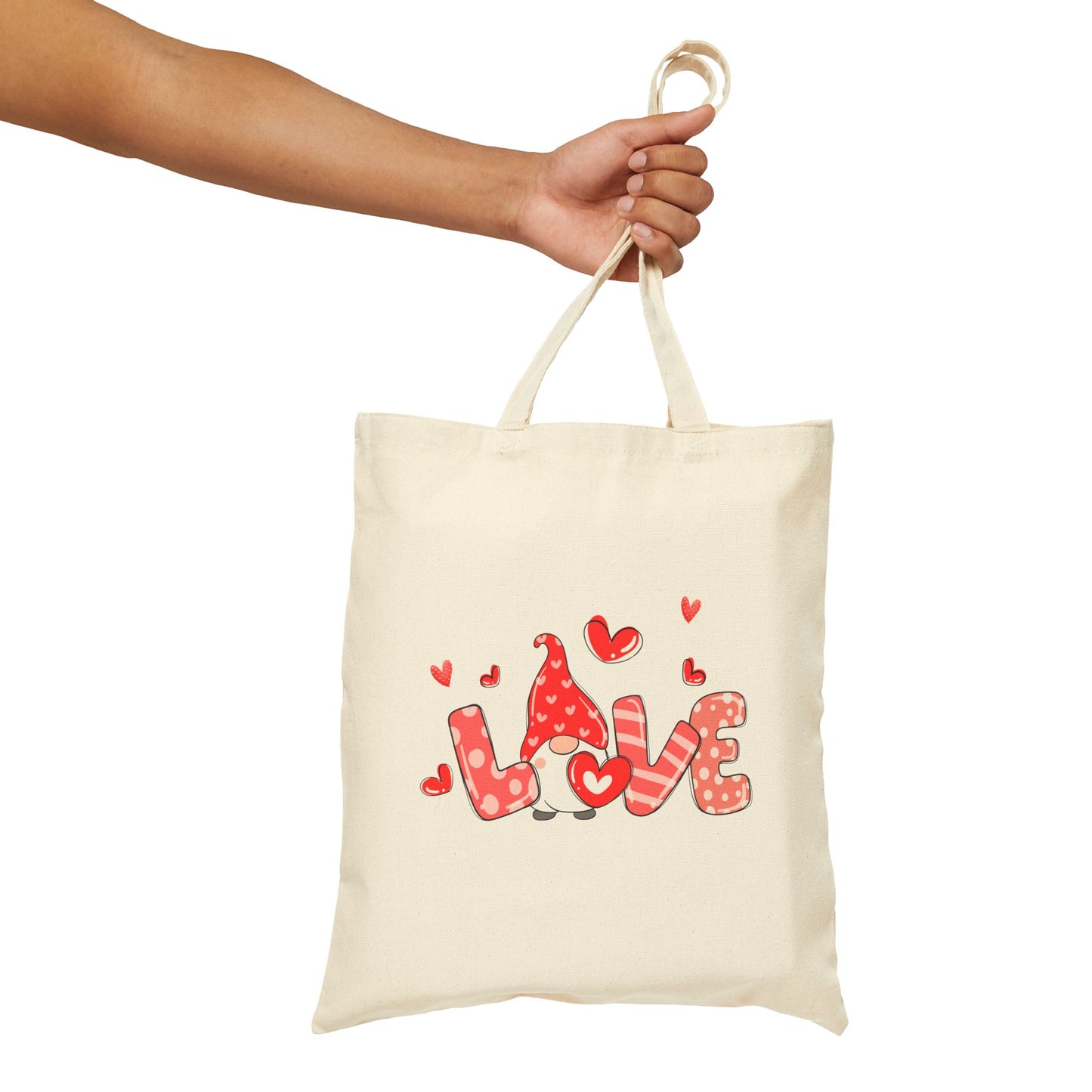 Love Gnome Cotton Canvas Tote Bag – Valentine’s Day Gift Bag