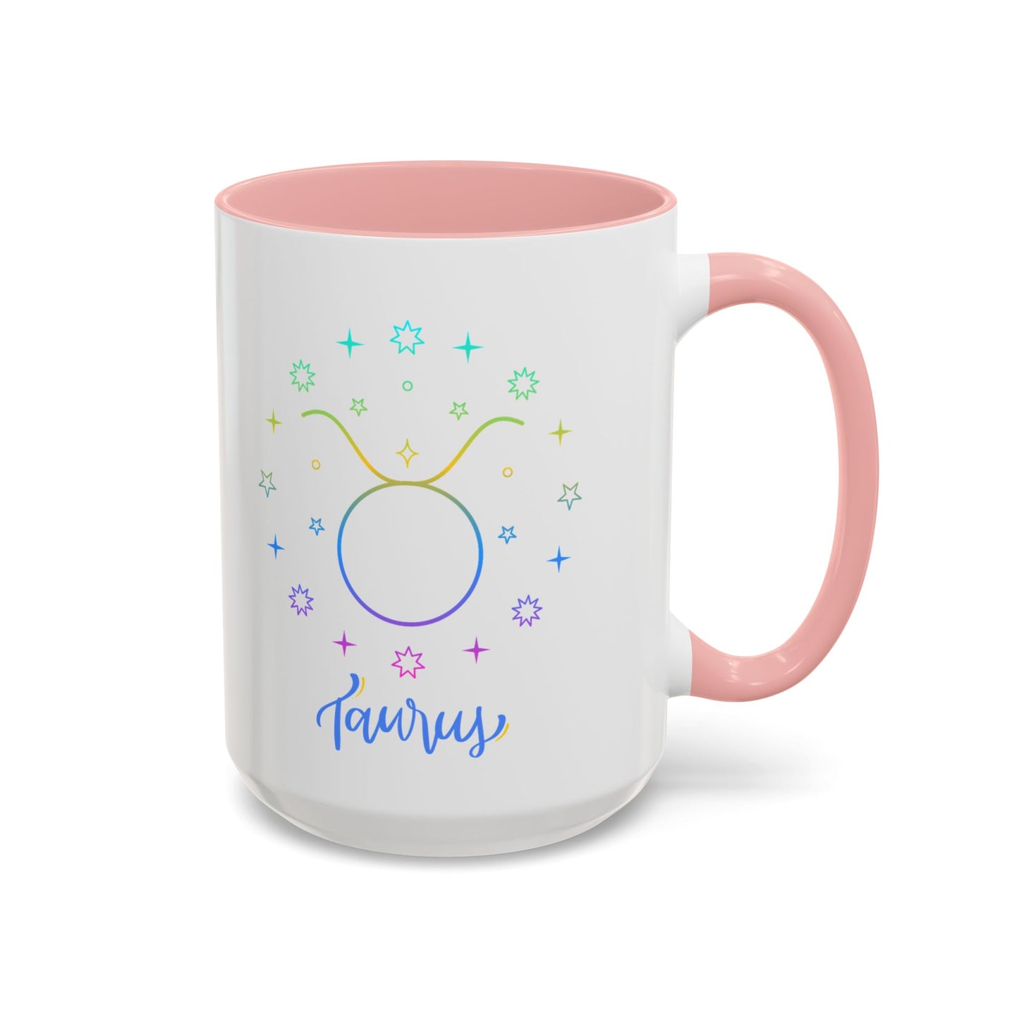 Colorful Taurus Accent Coffee Mug | Zodiac Gift for Astrology Lovers, Unique Personalized Birthday Mug, Paper Gift