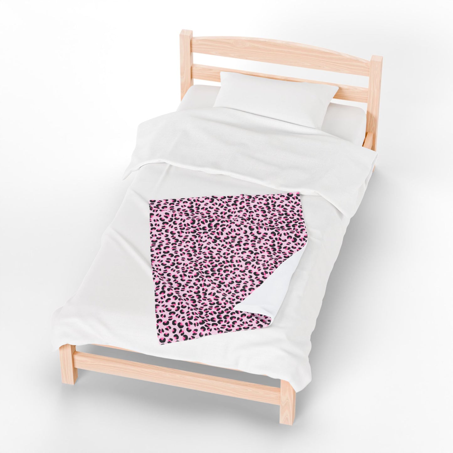 Pink Leopard Print Plush Blanket | Cozy Throw for Home, Perfect Gift for Kids, Living Room Decor