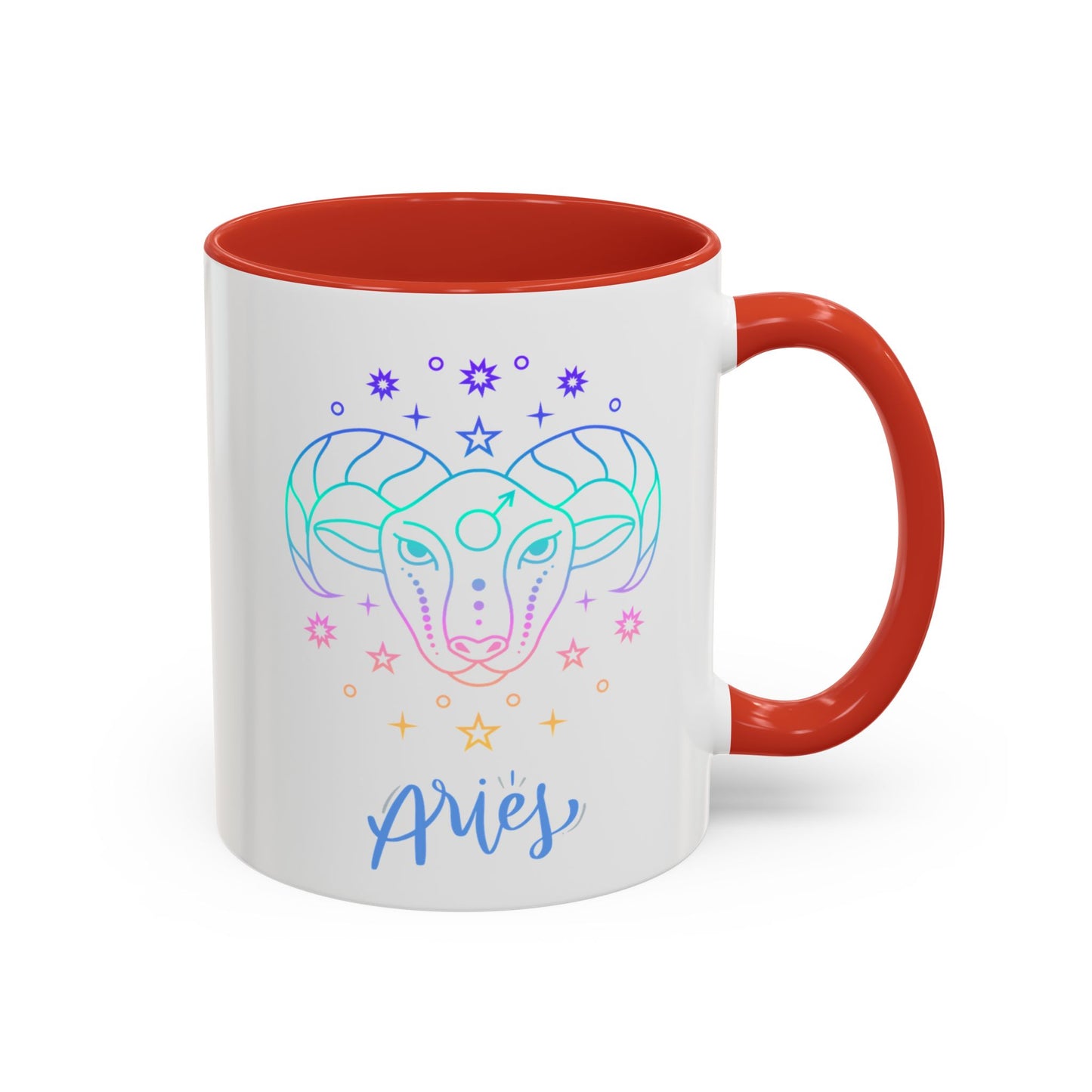Aries Accent Coffee Mug - Astrology Gift, Zodiac Decor, Horoscope Lover, Perfect for Birthdays or Everyday Use