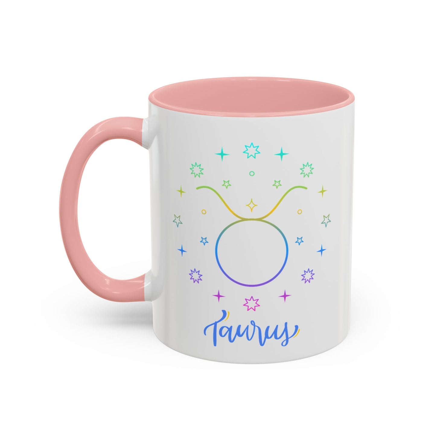 Colorful Taurus Accent Coffee Mug | Zodiac Gift for Astrology Lovers, Unique Personalized Birthday Mug, Paper Gift