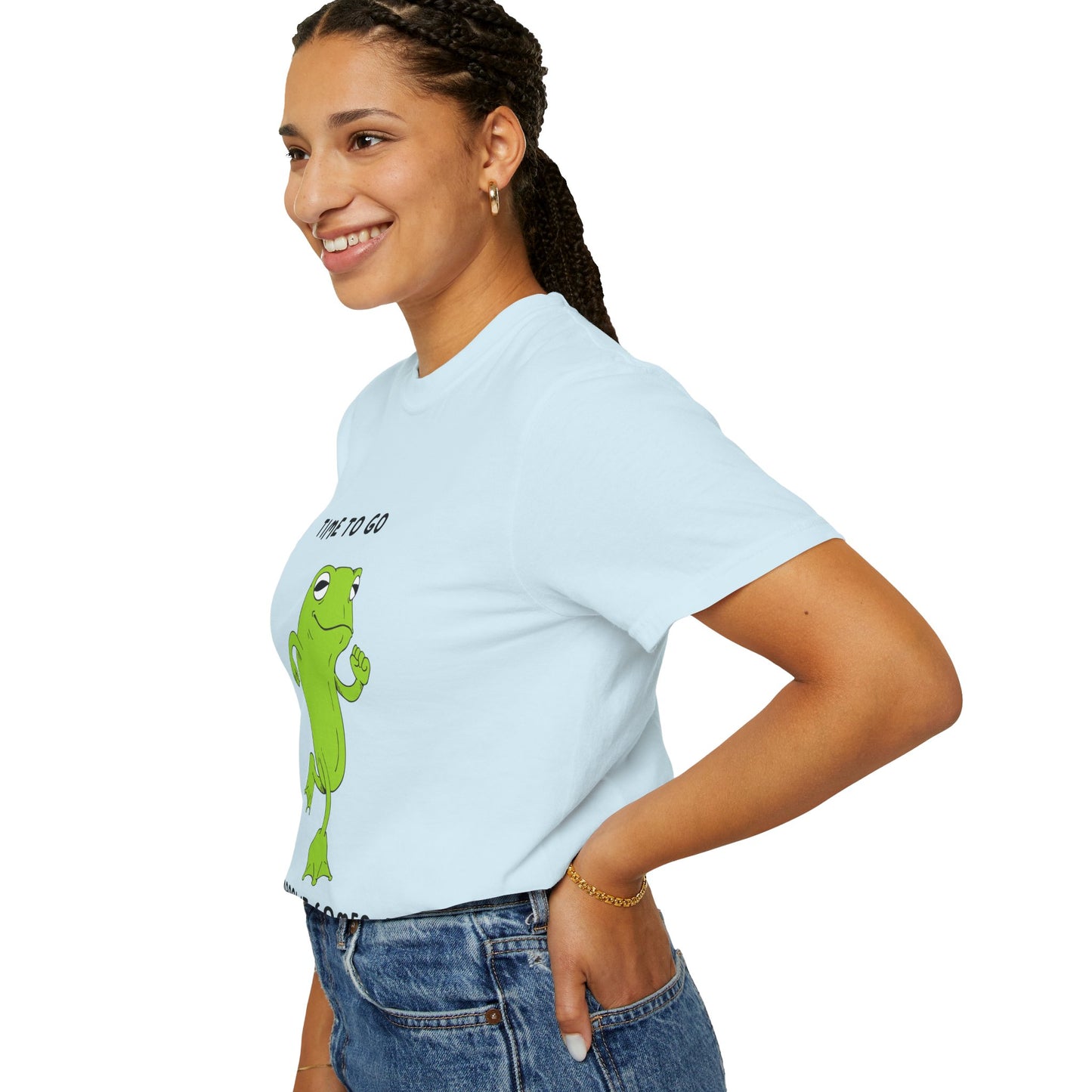 Fun Frog Graphic T-shirt, Quirky Unisex Tee, Catchy Quote Shirt, Gift for Friends, Casual Wear, Perfect for Birthdays