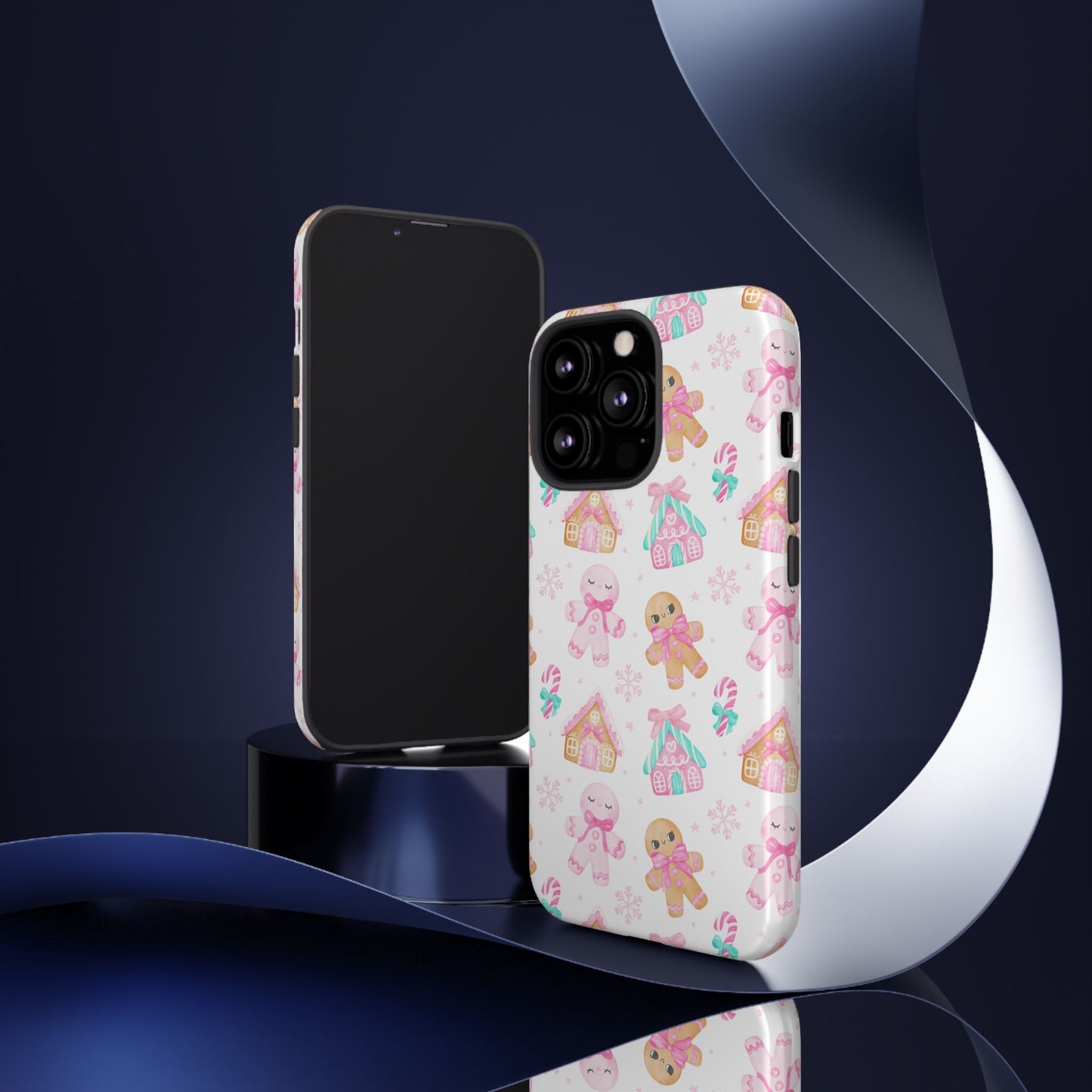 Gingerbread House & Candy Cane Phone Case – Cute Holiday Cover for iPhone, Samsung & Pixel