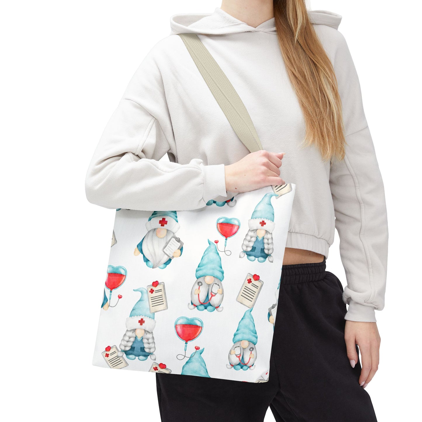 Medical Gnome Tote Bag – Cute Nurse Gift, Doctor Appreciation, Hospital Worker Tote, Healthcare Accessory