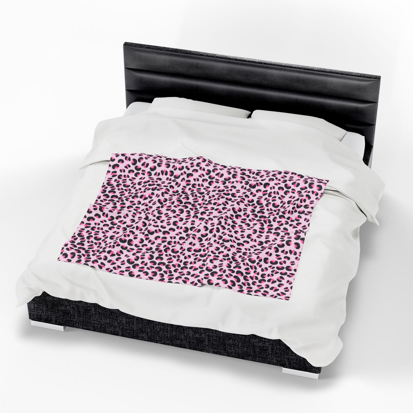 Pink Leopard Print Plush Blanket | Cozy Throw for Home, Perfect Gift for Kids, Living Room Decor