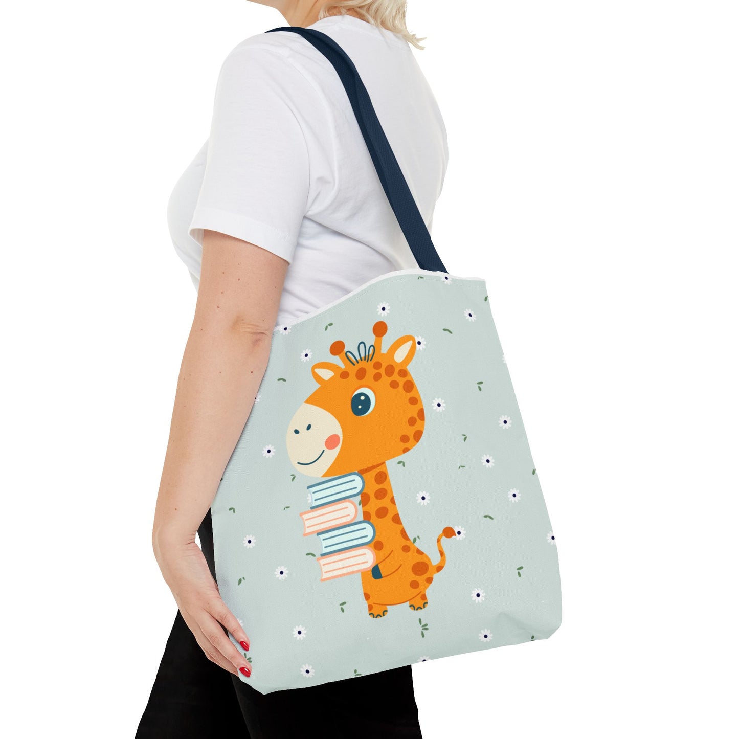 Cute Giraffe Book Lover Tote Bag – Kids & Adults Gift