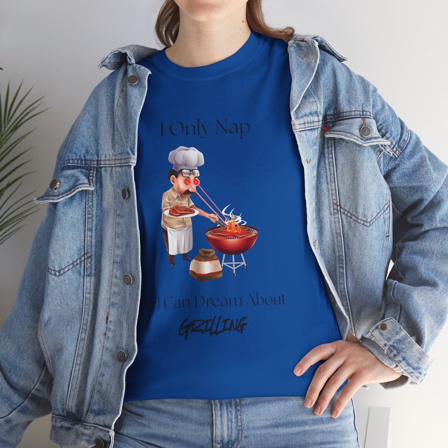 Chef Nap Unisex Heavy Cotton Tee | Funny Grilling T-Shirt, Gift for Foodies, Father's Day Gift, BBQ Party Apparel
