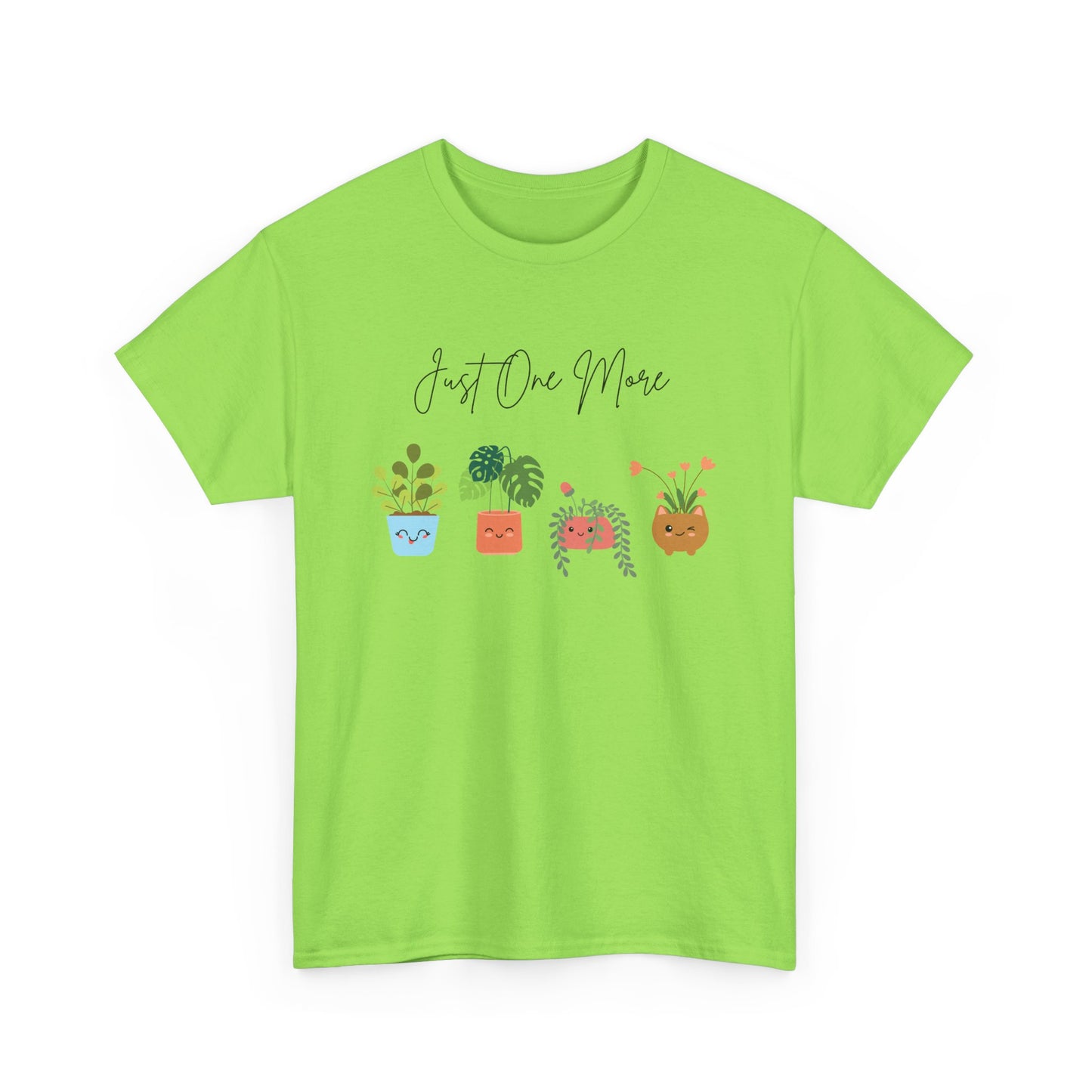 Plant Lover T-Shirt, Just One More Plant Tee, Cute Gardening Gift, Eco-Friendly Apparel, Unisex Cotton Tee, Plant Mom Merch