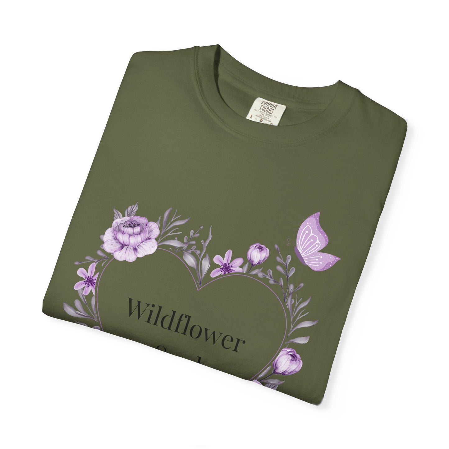 Wildflower Soul T-Shirt - Floral Heart Tee, Botanical Style Shirt, Gift for Nature Lovers, Casual Wear