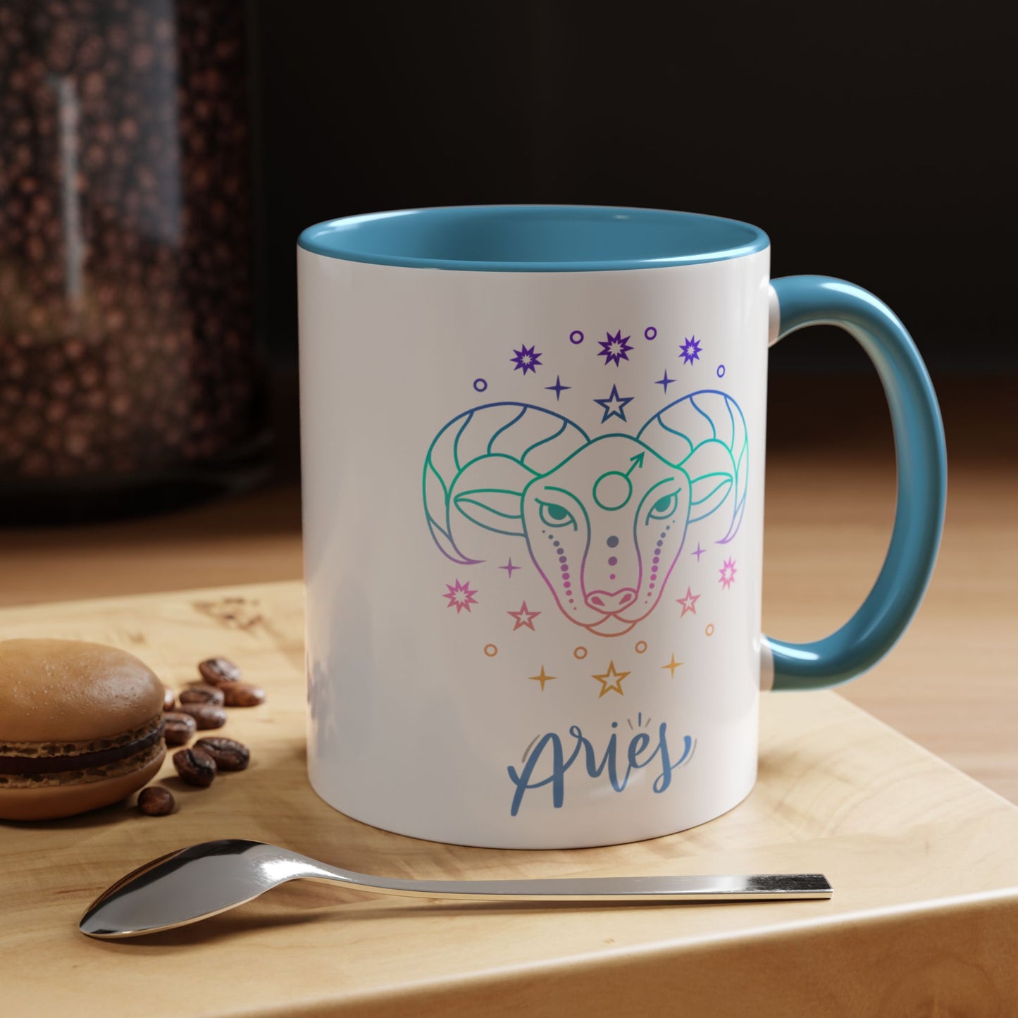 Aries Accent Coffee Mug - Astrology Gift, Zodiac Decor, Horoscope Lover, Perfect for Birthdays or Everyday Use