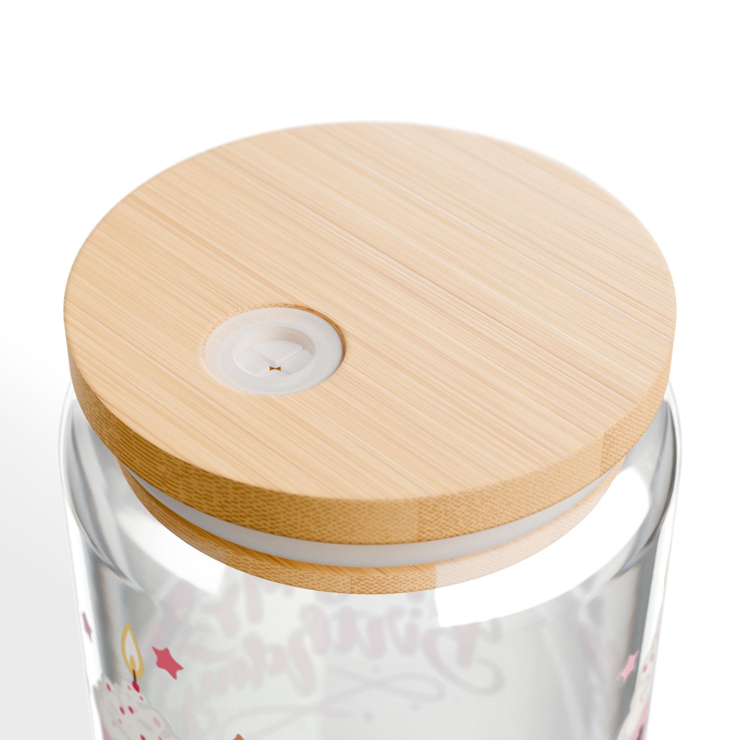 Pink Cupcake It's My Birthday Sipper Glass, Perfect for Parties, Fun Gift for Friends, Kids, Celebrations