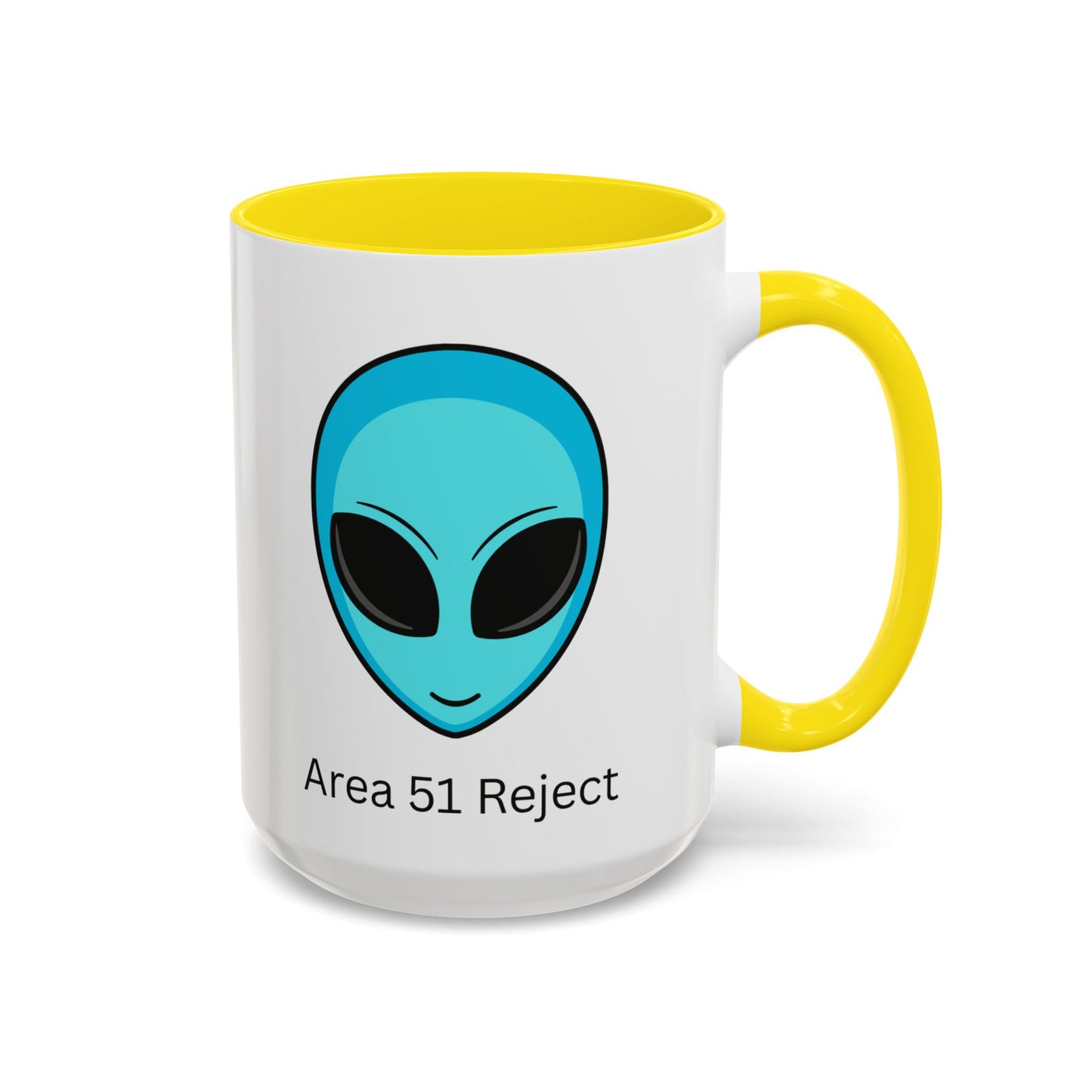 Alien Themed Coffee Mug - Area 51 Reject, Sci-Fi Gift, Quirky Mug, UFO Lovers, Unique Kitchenware