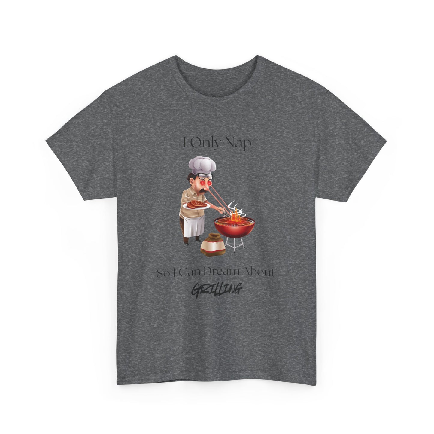Chef Nap Unisex Heavy Cotton Tee | Funny Grilling T-Shirt, Gift for Foodies, Father's Day Gift, BBQ Party Apparel