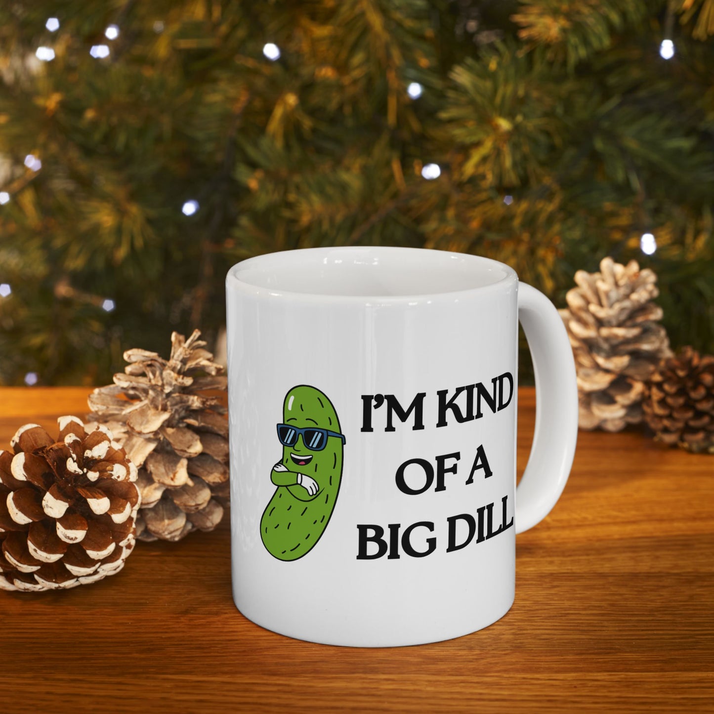Funny Pickle Mug, Quirky Ceramic Cup, Gift for Friends, Coffee Lover's Humor, Kitchen Decor, Unique Present for Any Occasion