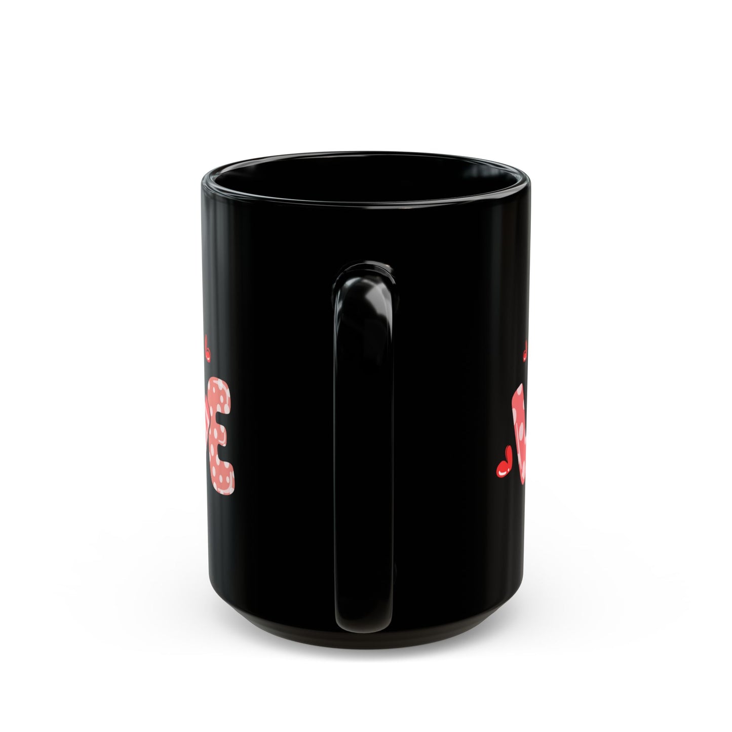 Black Valentine Gnome Mug, Red Heart Love Mug, Cute Gnome Coffee Cup, Romantic Gift for Her or Him, Valentine's Day Drinkware
