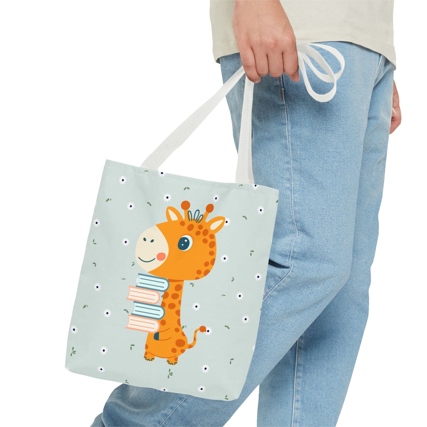 Cute Giraffe Book Lover Tote Bag – Kids & Adults Gift