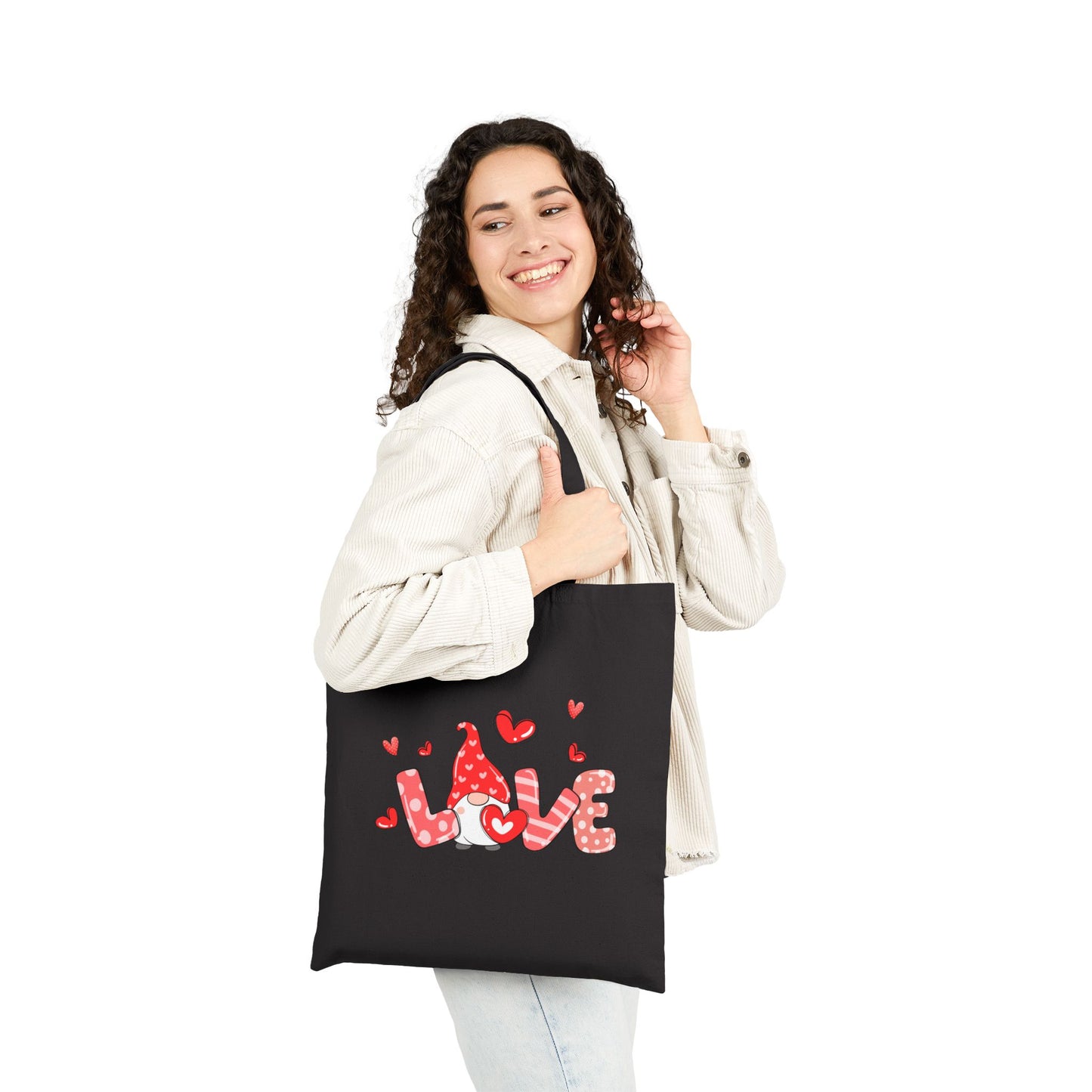 Love Gnome Cotton Canvas Tote Bag – Valentine’s Day Gift Bag