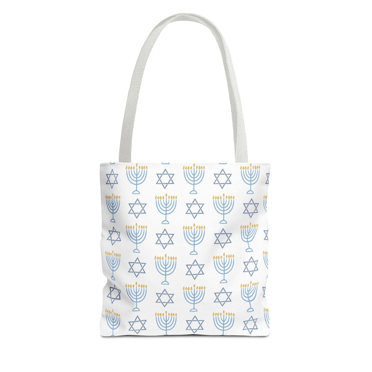 Hanukkah Celebration Tote Bag – Menorah & Star of David Design