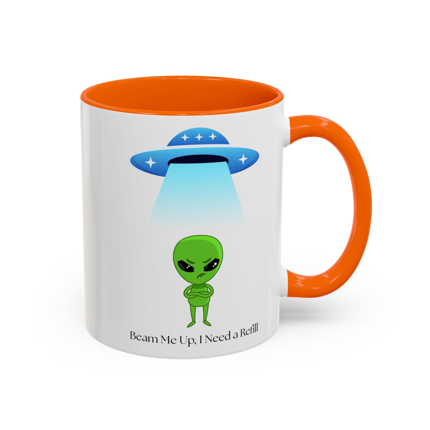 Alien Mug - Beam Me Up, Perfect for Sci-Fi Lovers, Cute Gift for Birthdays, Friends, or Just Your Daily Coffee Fix