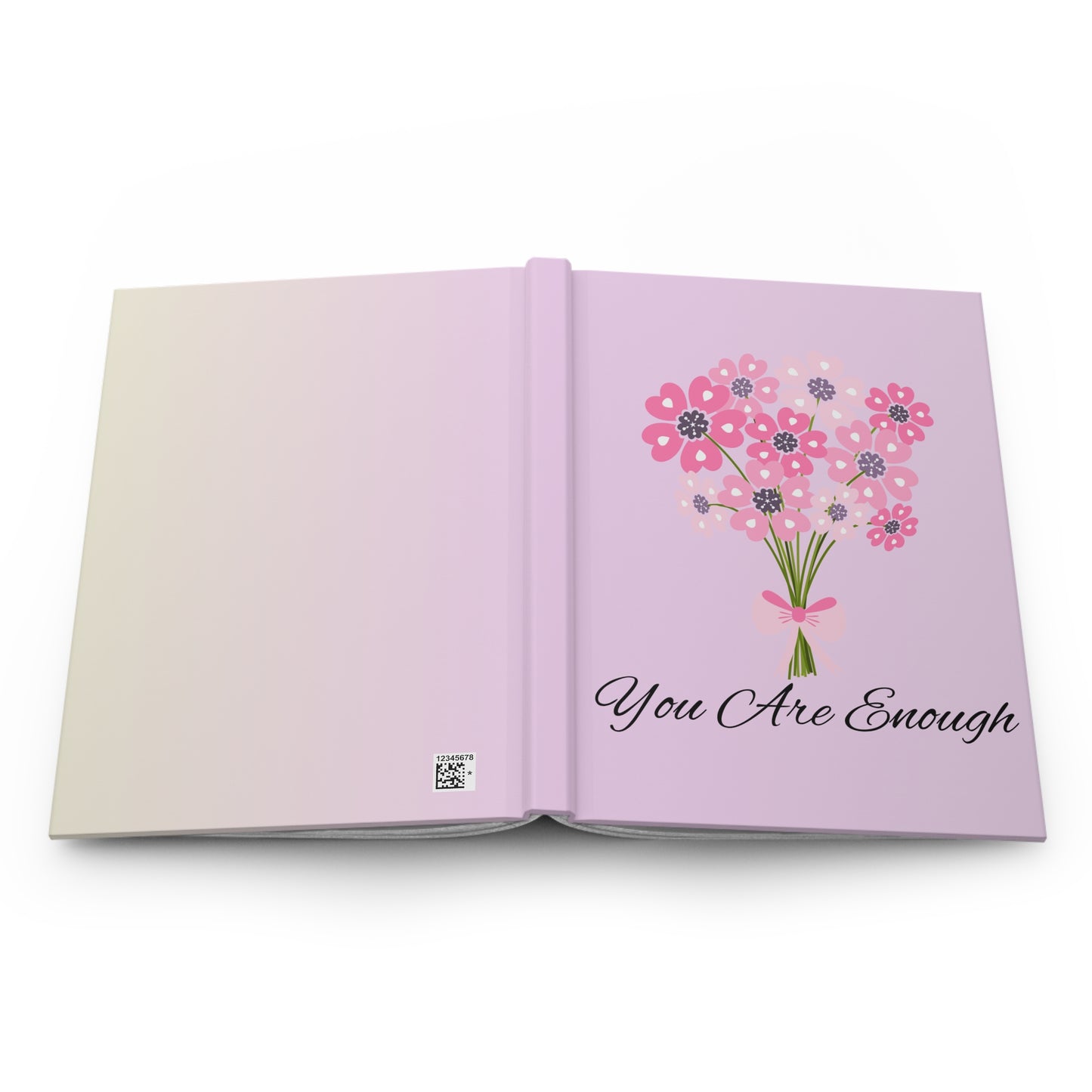 “You Are Enough” Floral Hardcover Journal – Daily Affirmation Notebook for Self-Love & Growth