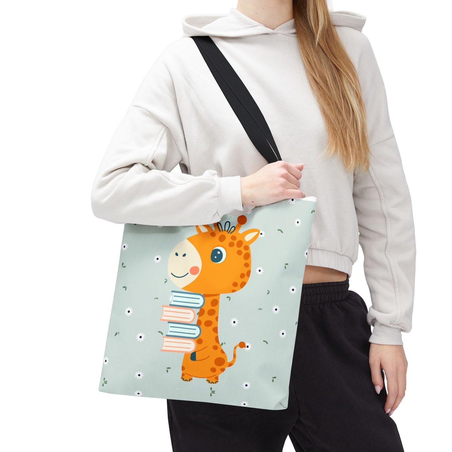 Cute Giraffe Book Lover Tote Bag – Kids & Adults Gift