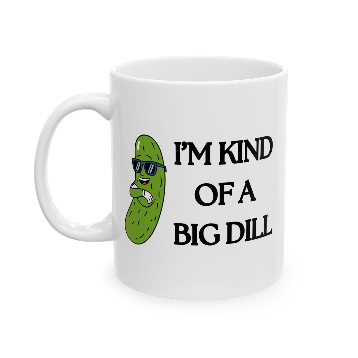 Funny Pickle Mug, Quirky Ceramic Cup, Gift for Friends, Coffee Lover's Humor, Kitchen Decor, Unique Present for Any Occasion