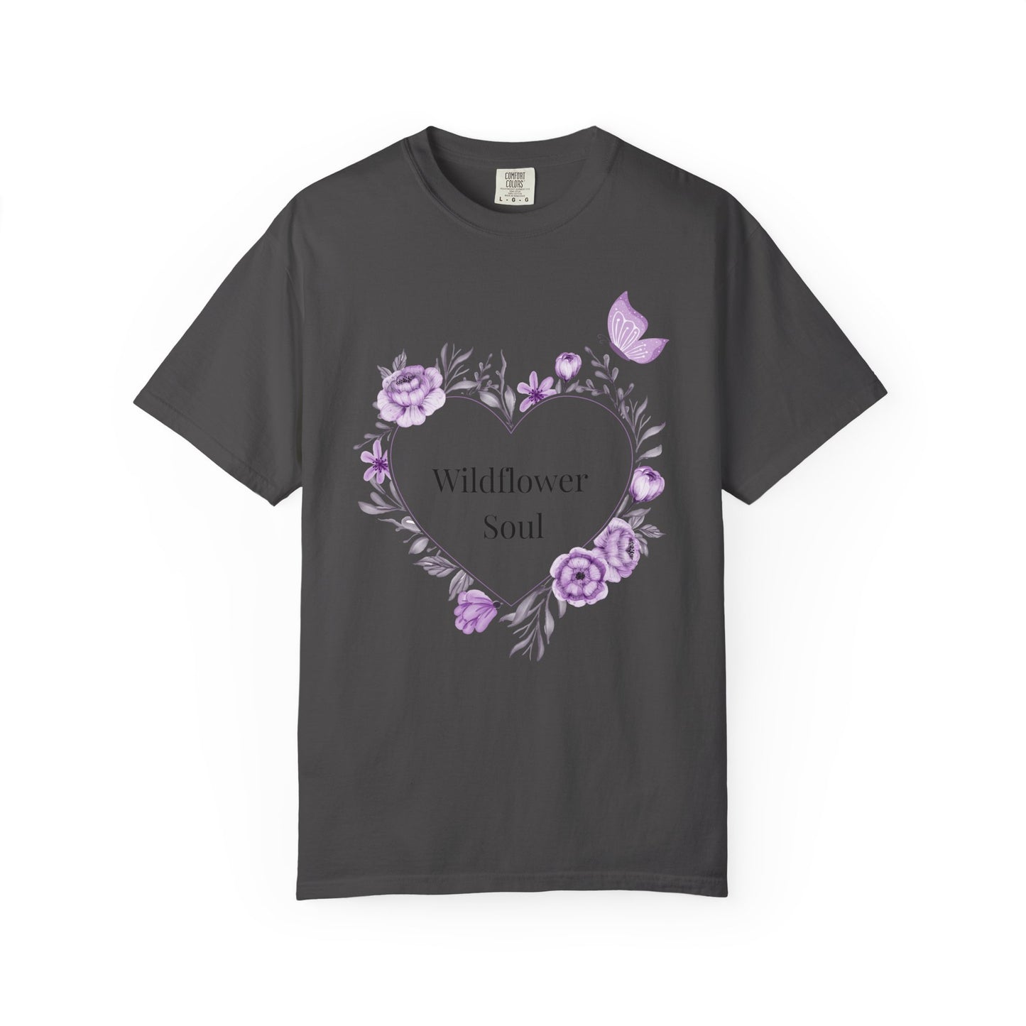 Wildflower Soul T-Shirt - Floral Heart Tee, Botanical Style Shirt, Gift for Nature Lovers, Casual Wear