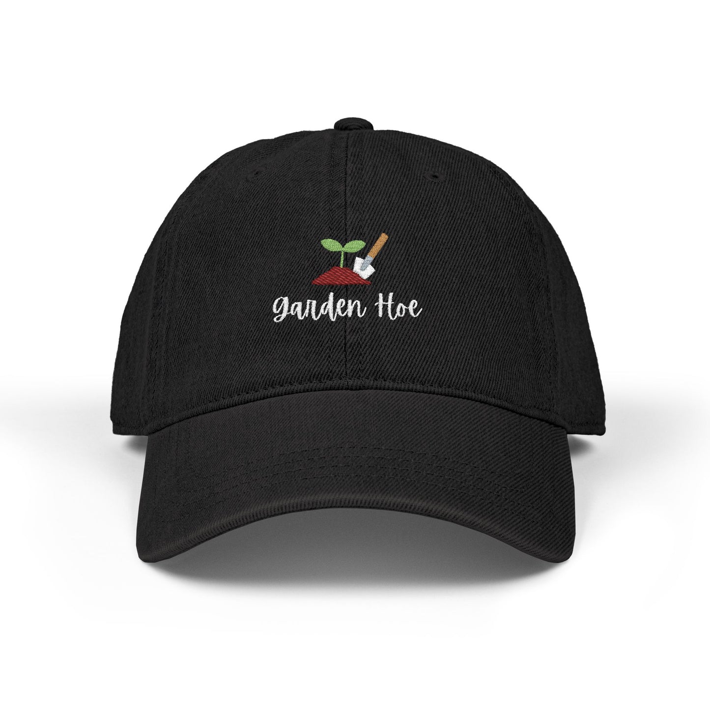 Garden Hoe Embroidered Denim Hat | Perfect Gift for Gardeners, Outdoor Lovers, Eco-Friendly Fashion, Gardening Hat, Spring Outfit