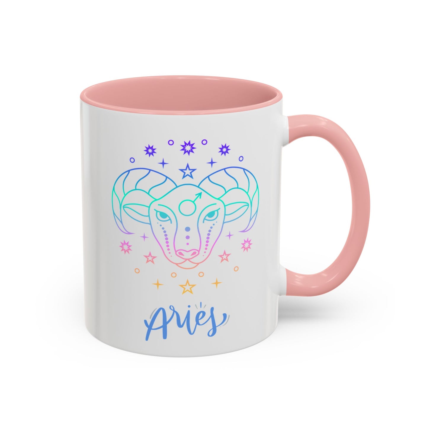 Aries Accent Coffee Mug - Astrology Gift, Zodiac Decor, Horoscope Lover, Perfect for Birthdays or Everyday Use
