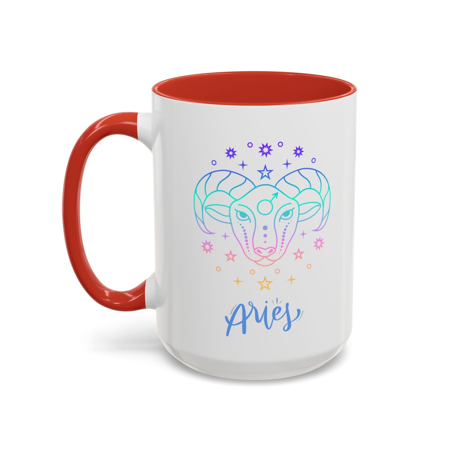 Aries Accent Coffee Mug - Astrology Gift, Zodiac Decor, Horoscope Lover, Perfect for Birthdays or Everyday Use