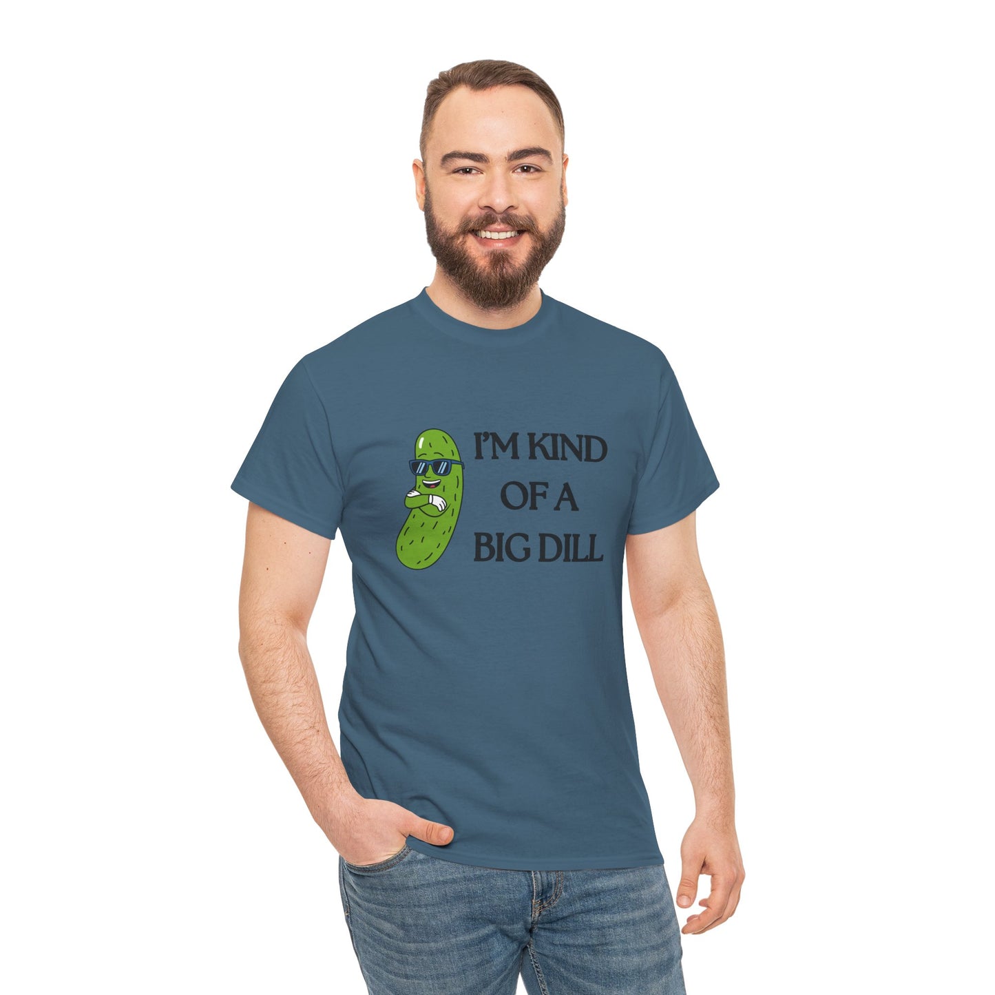 Funny Pickle Graphic Tee - I'm Kind of a Big Dill, Unisex Cotton T-Shirt, Gift for Food Lovers, Birthday, Gag Gift, Humorous Apparel