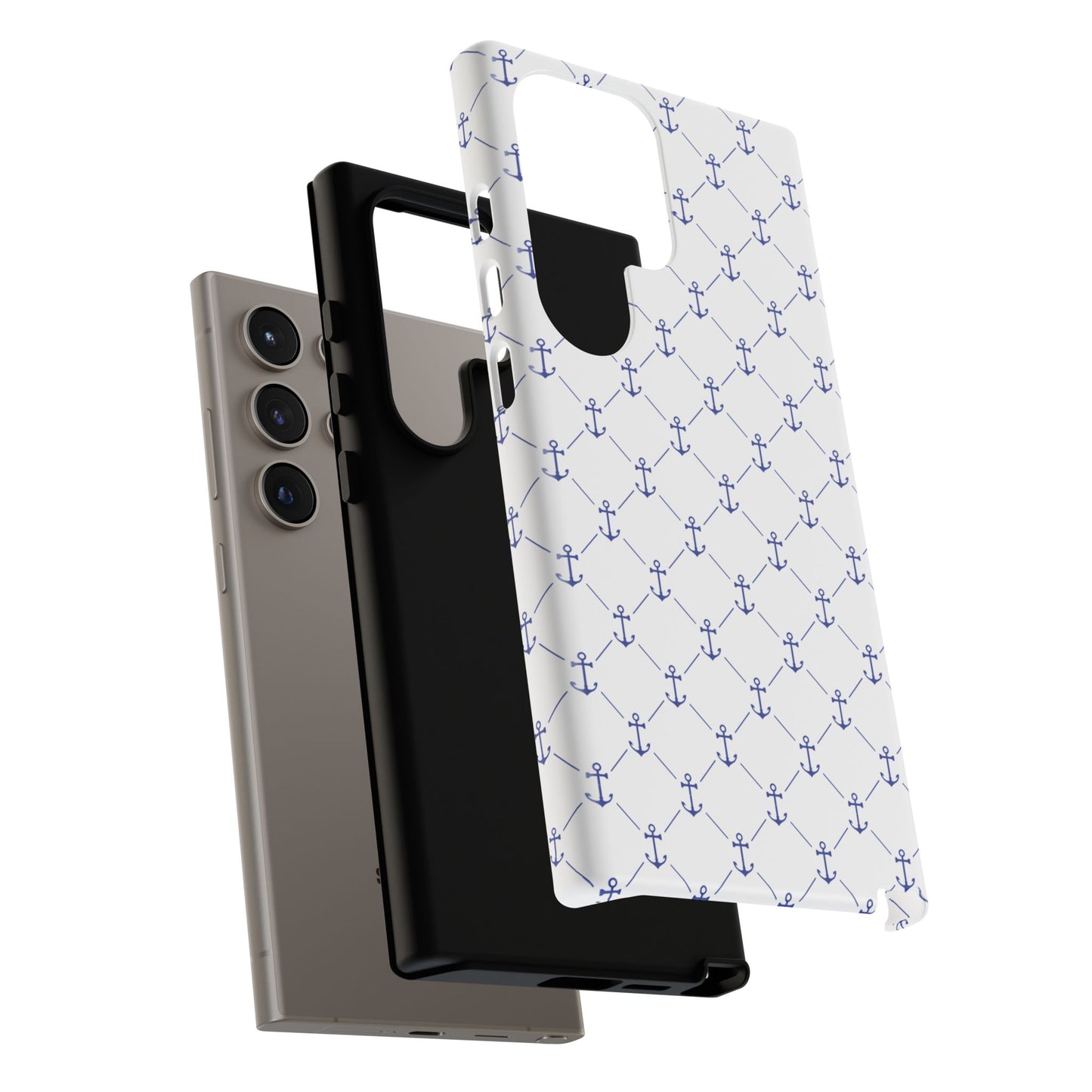 Blue Anchor Phone Case: Nautical Design for Maritime Lovers, Gifts for Sailors, Beach Lovers' Accessories, Great for Summer