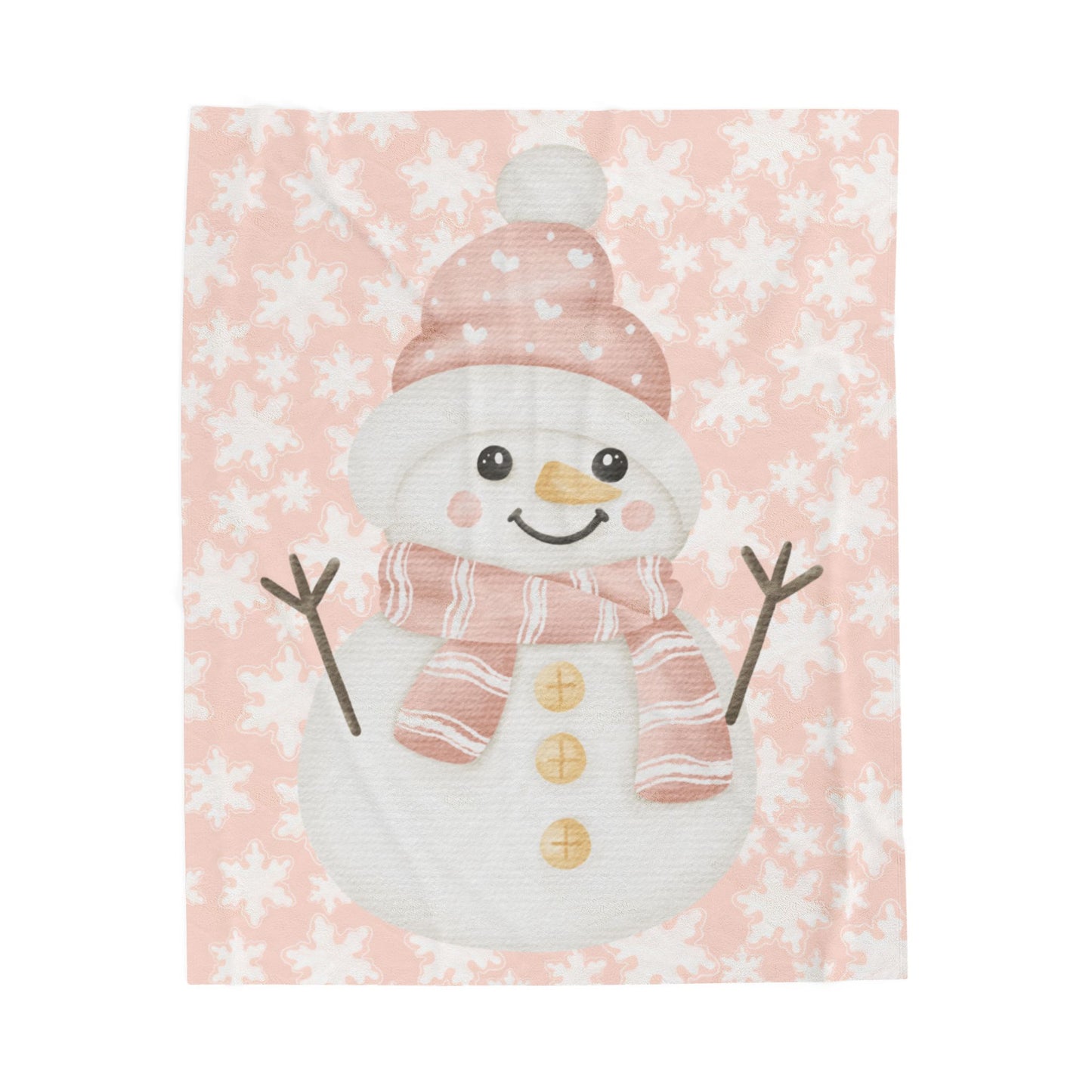 Cozy Snowman Blanket, Winter Decor, Holiday Gift, Plush Throw for Home, Snuggle Up for Christmas, Soft Plush Blanket