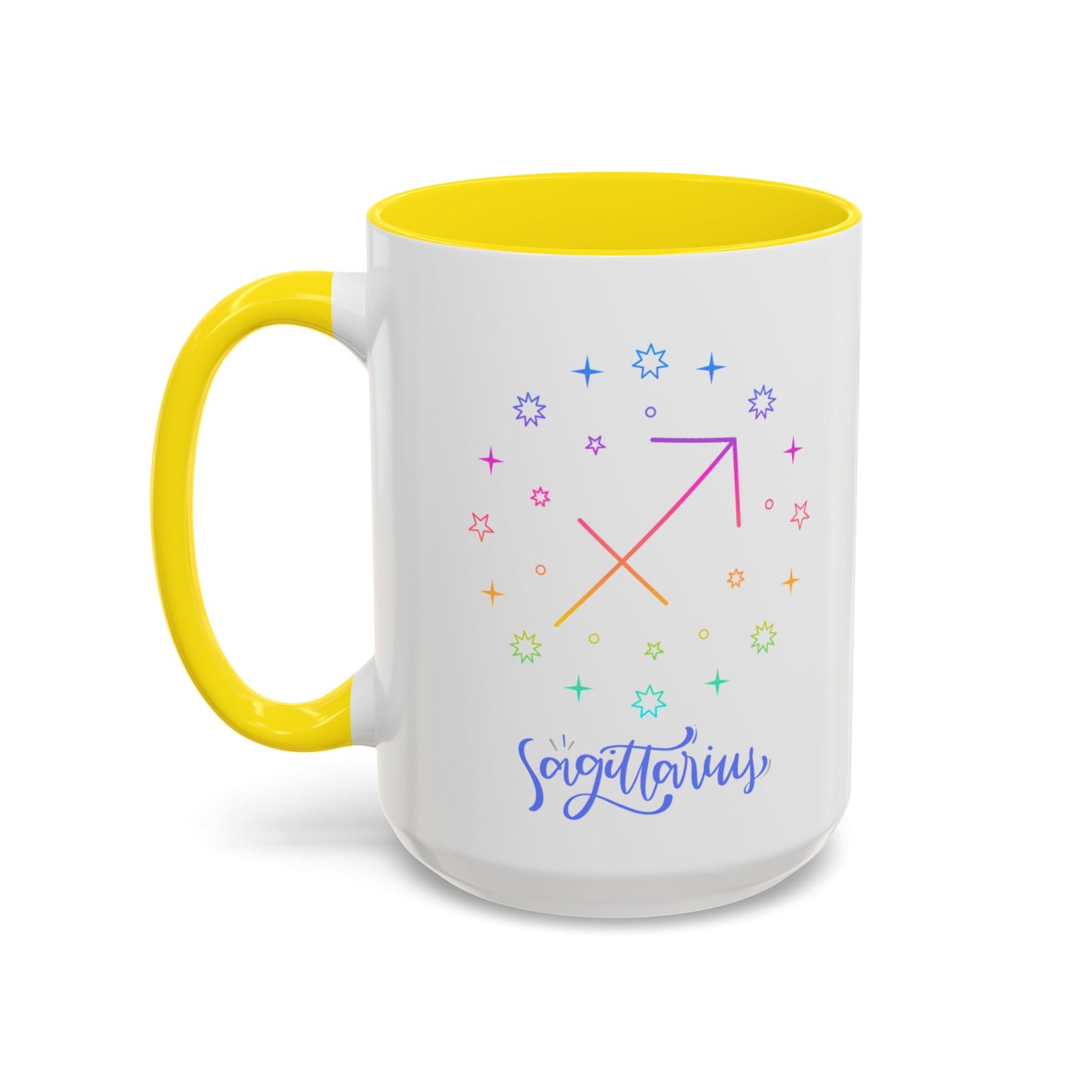 Colorful Sagittarius Coffee Mug, Zodiac Mug, Astrology Gift, Personalized Coffee Cup, Horoscope Mug, Unique Coffee Lover Gift