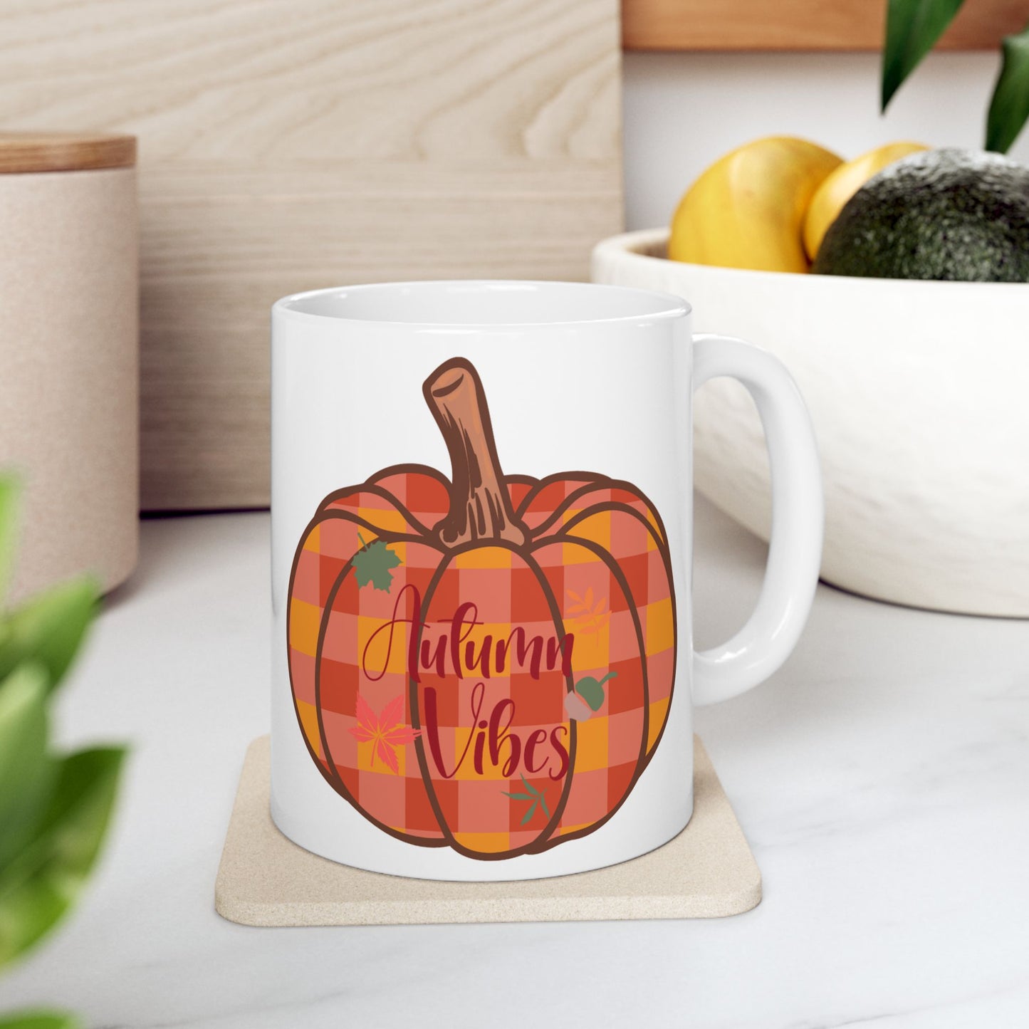 Autumn Pumpkin Ceramic Mug, Cozy Fall Drinkware, Perfect for Thanksgiving, Unique Gift for Pumpkin Lovers, Seasonal Kitchen Decor