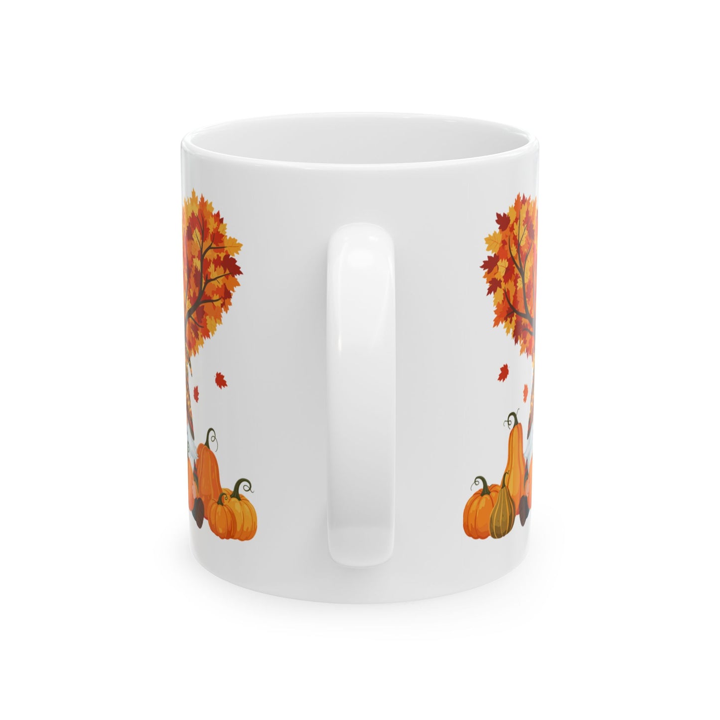 Fall Gnome Pumpkin Mug β Cozy Autumn Coffee Cup with Heart Tree Design, Perfect for Seasonal Sips & Gift Giving