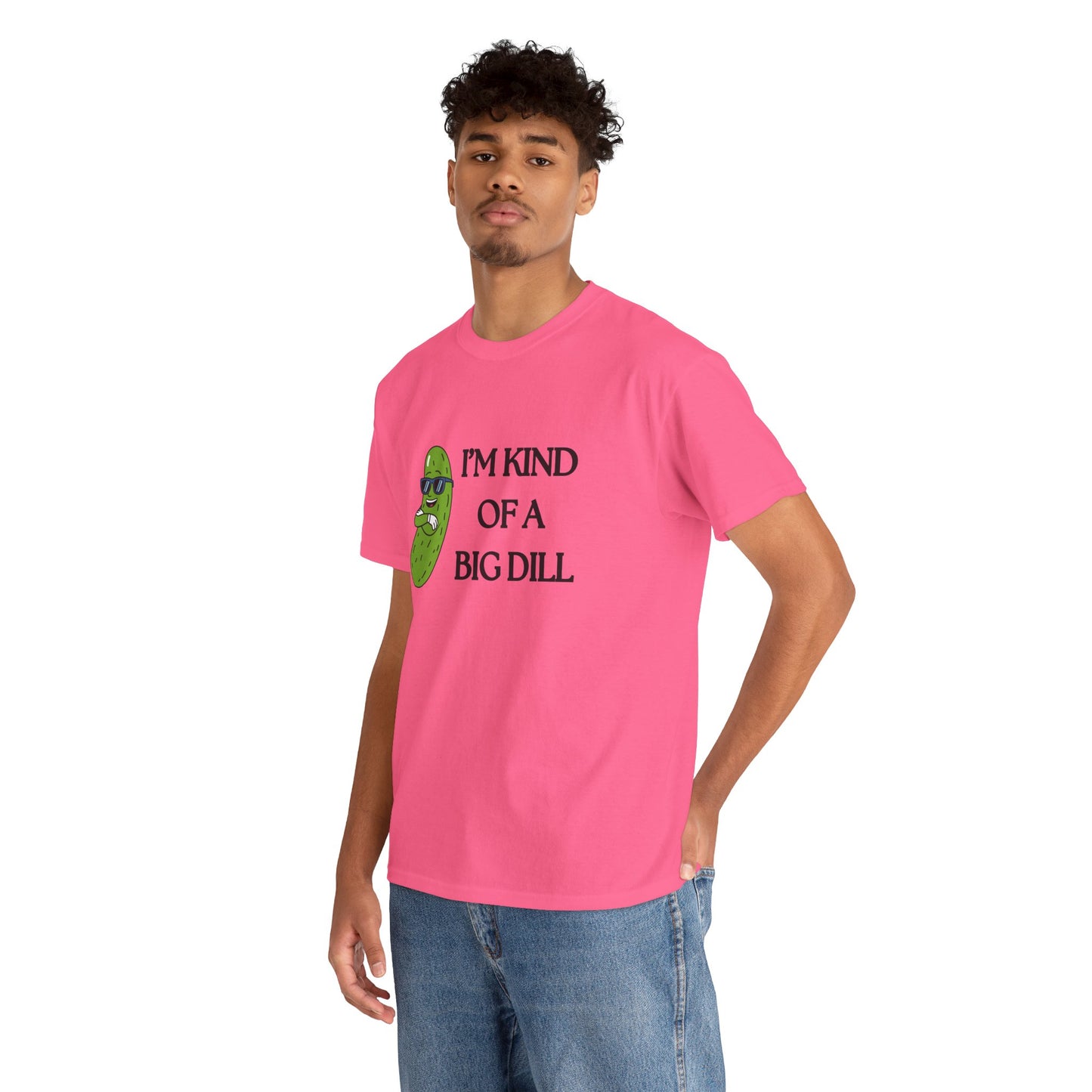 Funny Pickle Graphic Tee - I'm Kind of a Big Dill, Unisex Cotton T-Shirt, Gift for Food Lovers, Birthday, Gag Gift, Humorous Apparel