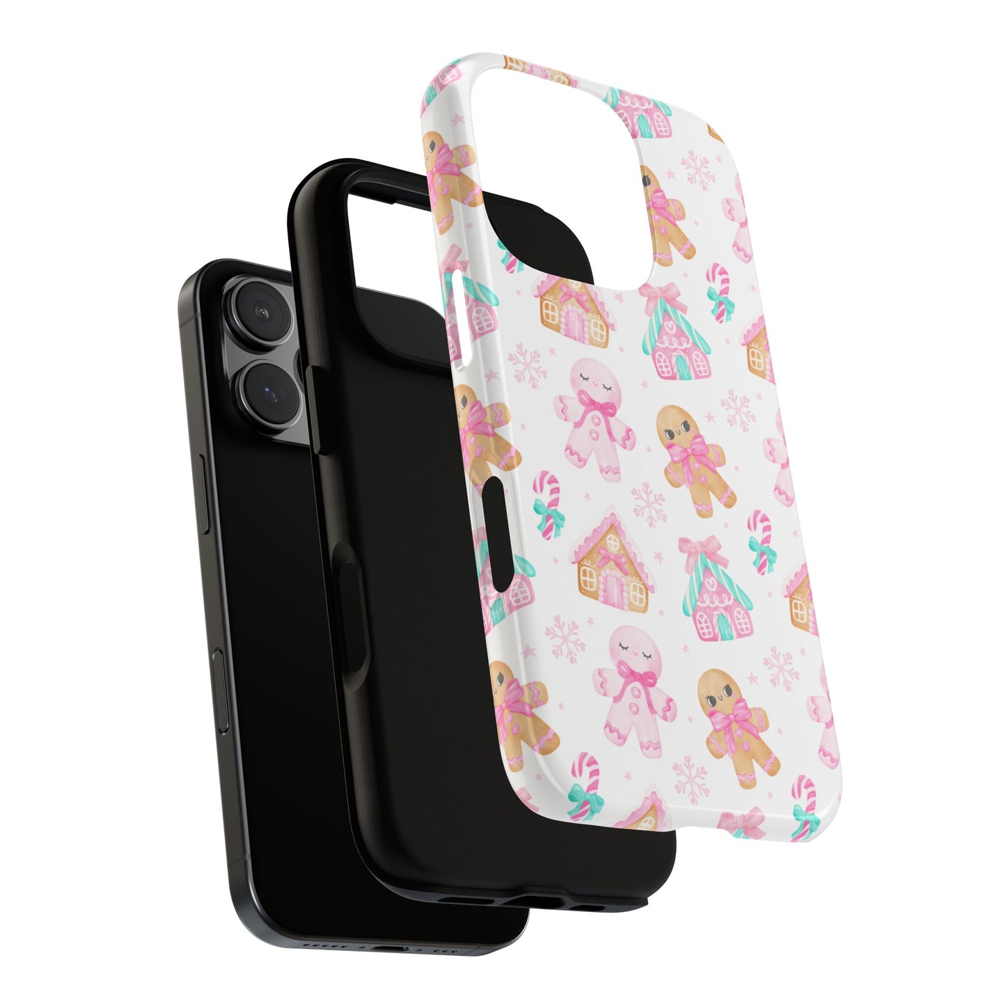 Gingerbread House & Candy Cane Phone Case – Cute Holiday Cover for iPhone, Samsung & Pixel