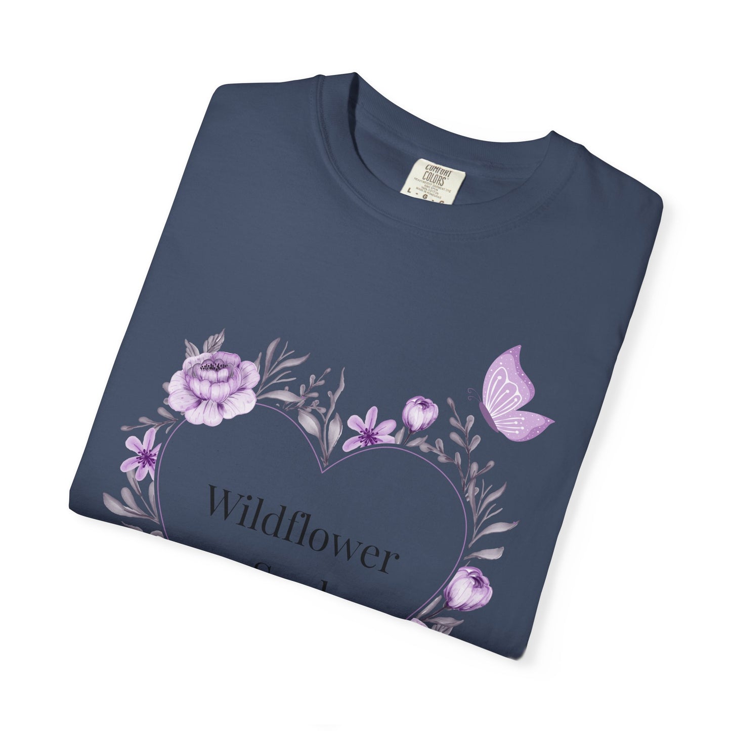 Wildflower Soul T-Shirt - Floral Heart Tee, Botanical Style Shirt, Gift for Nature Lovers, Casual Wear