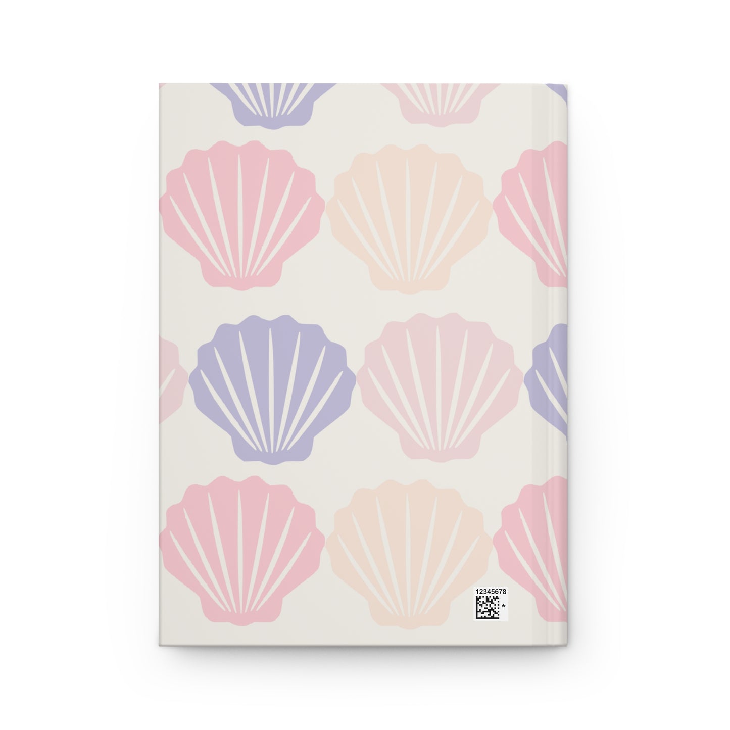 Seashell Hardcover Journal, 150 Lined Pages, Beach Aesthetic Notebook, Coastal Gift for Writers, Students & Artists, Ocean Stationery