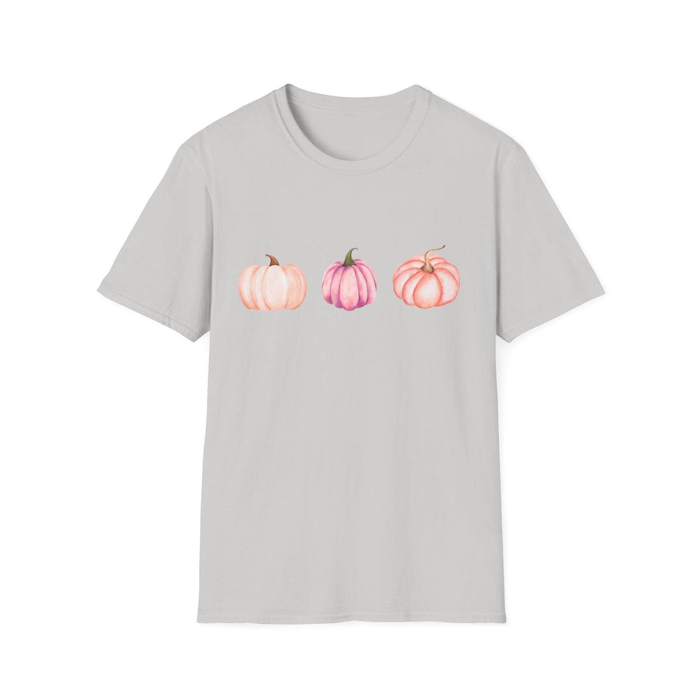 Pastel Pumpkin Softstyle T-Shirt, Fall Fashion, Halloween Tee, Cozy Autumn Shirt, Casual Wear, Cute Graphic Tee