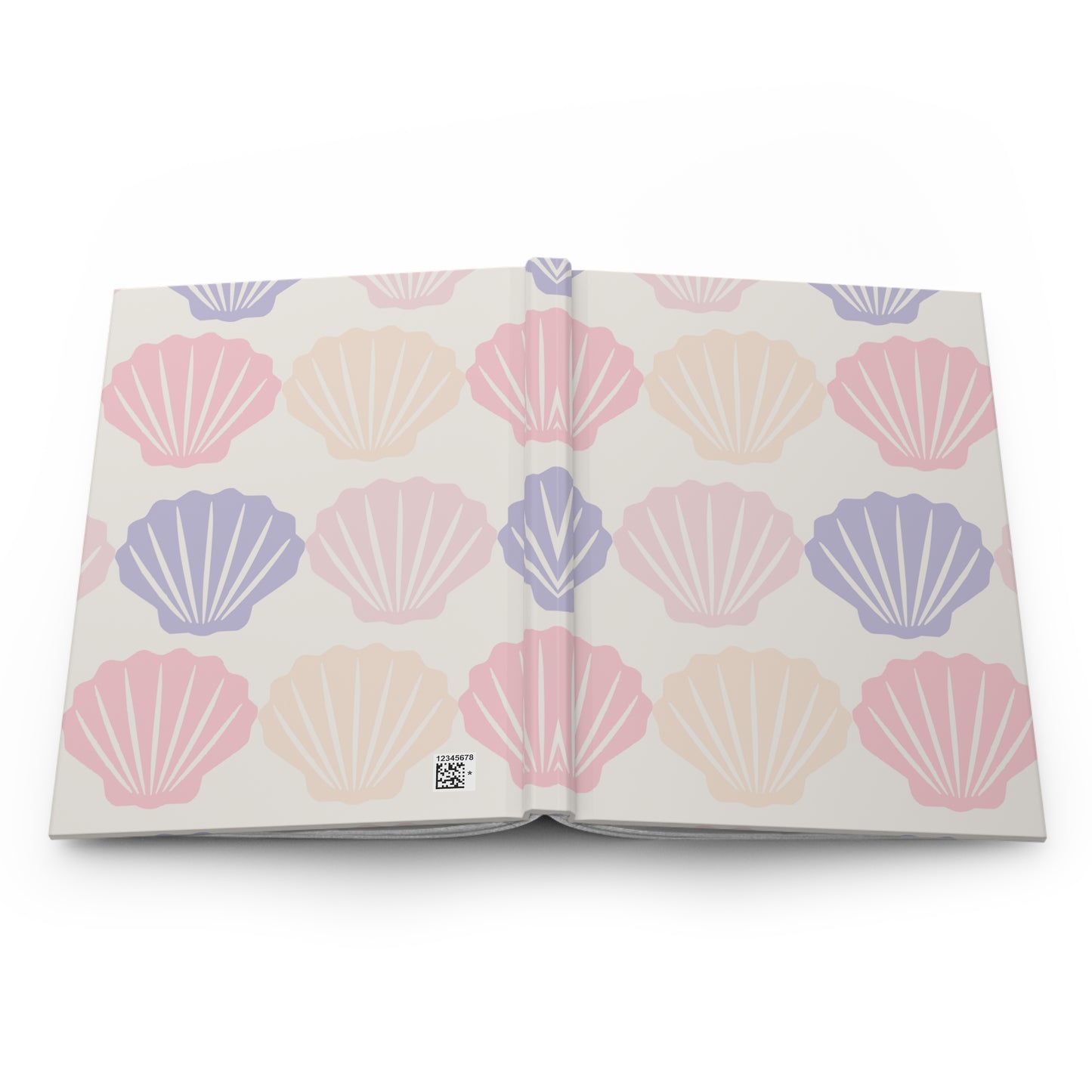 Seashell Hardcover Journal, 150 Lined Pages, Beach Aesthetic Notebook, Coastal Gift for Writers, Students & Artists, Ocean Stationery