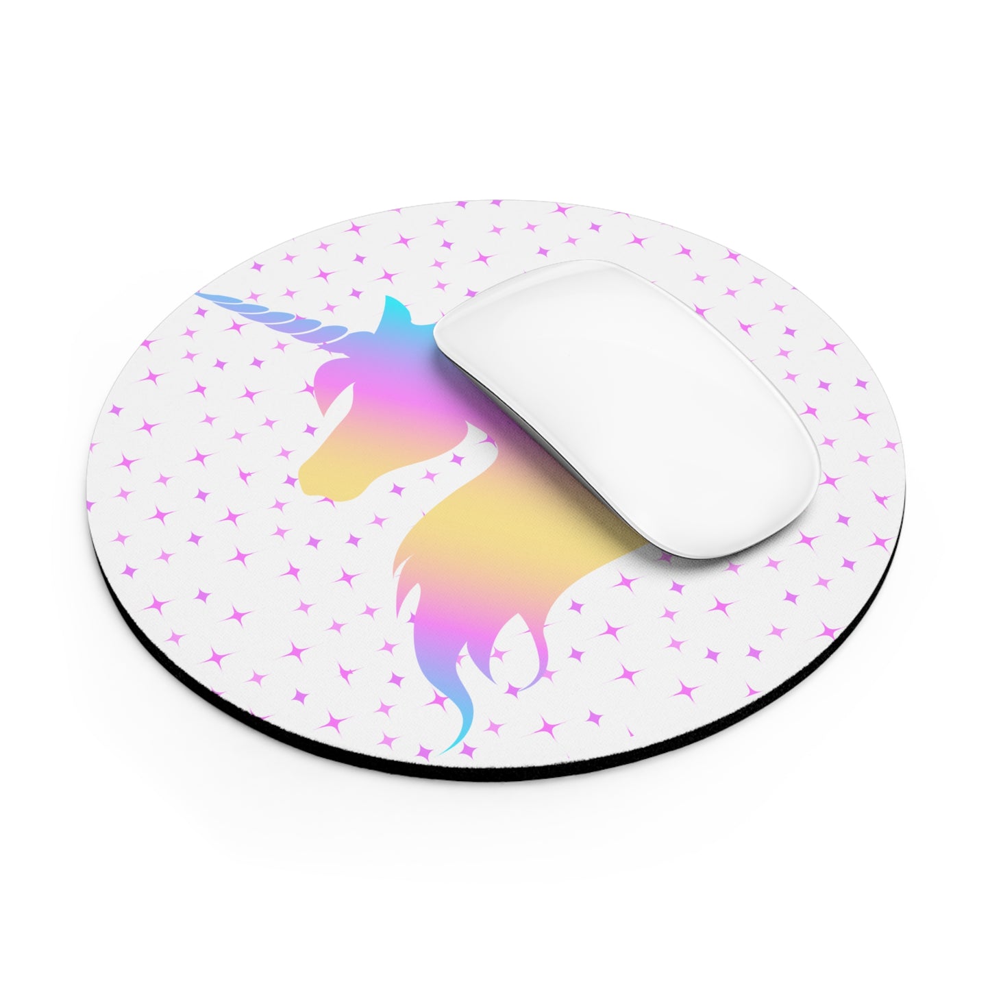 Rainbow Unicorn Mouse Pad, Cute Desk Mat, Office Gift, Gamer Gear, Fantasy Decor, Birthday Holiday Present, Magical Fantasy