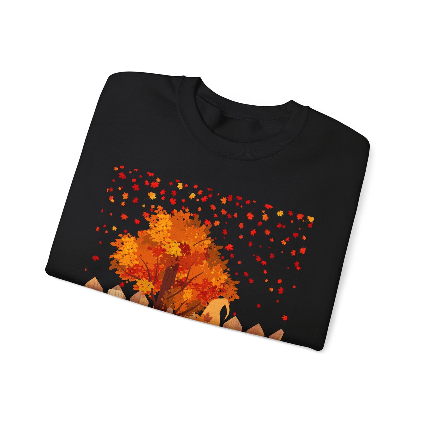 Fall Season Gnome Crewneck Sweatshirt, Cozy Autumn Tree Design, Unisex Sweatshirt, Holiday Gift