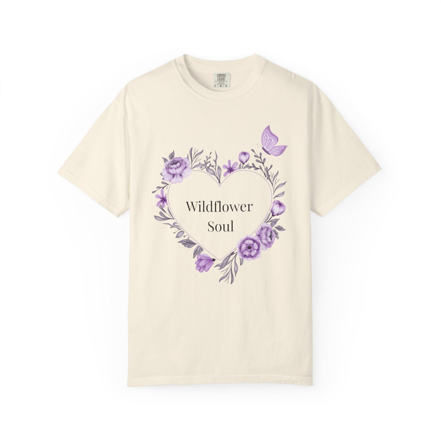 Wildflower Soul T-Shirt - Floral Heart Tee, Botanical Style Shirt, Gift for Nature Lovers, Casual Wear