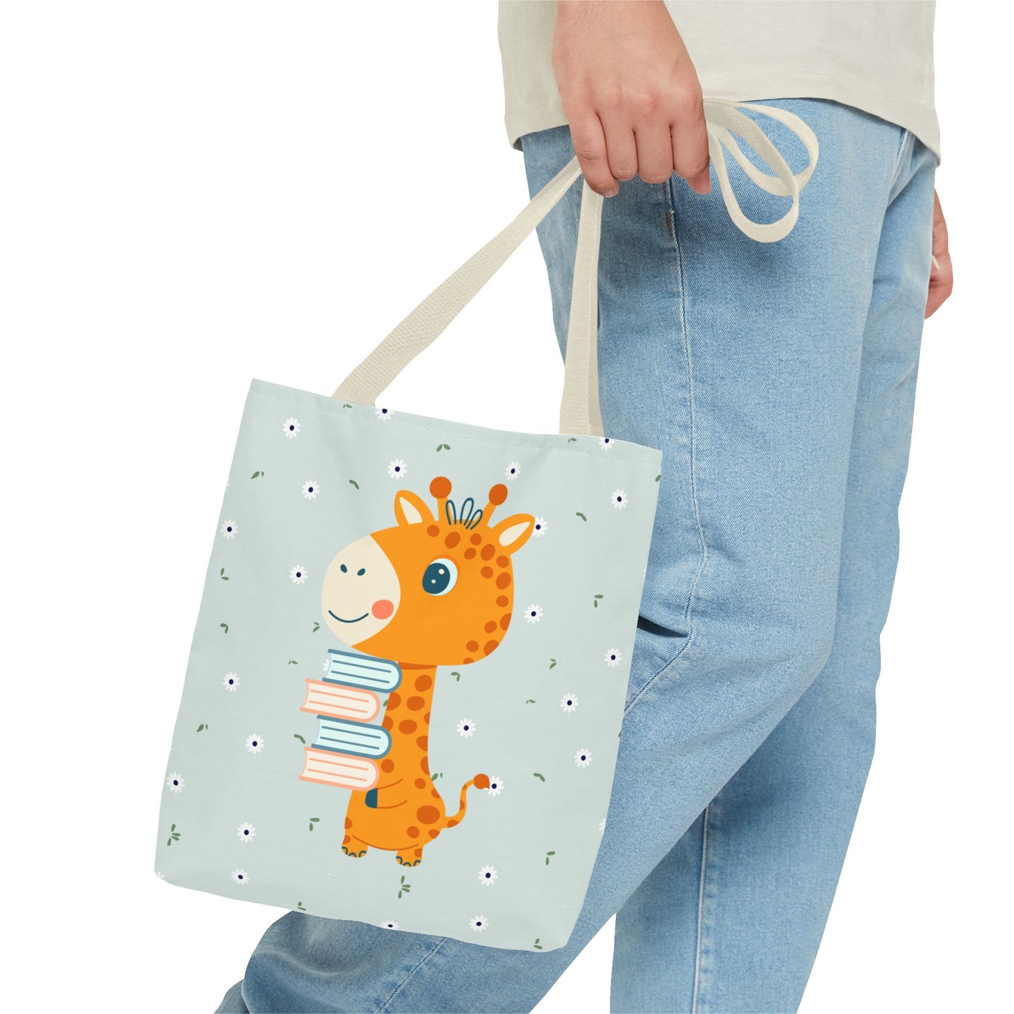 Cute Giraffe Book Lover Tote Bag – Kids & Adults Gift