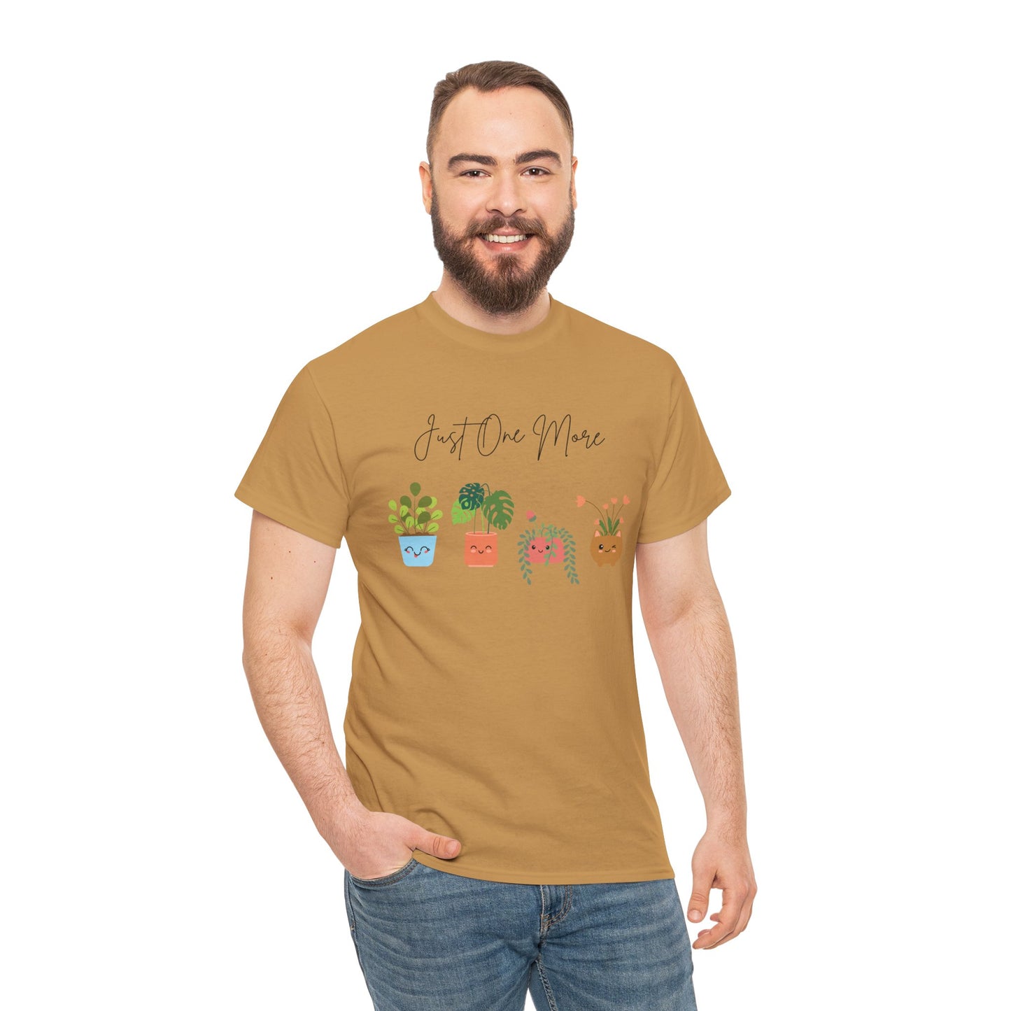 Plant Lover T-Shirt, Just One More Plant Tee, Cute Gardening Gift, Eco-Friendly Apparel, Unisex Cotton Tee, Plant Mom Merch