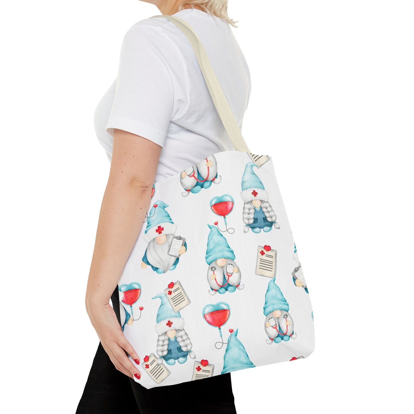Medical Gnome Tote Bag – Cute Nurse Gift, Doctor Appreciation, Hospital Worker Tote, Healthcare Accessory