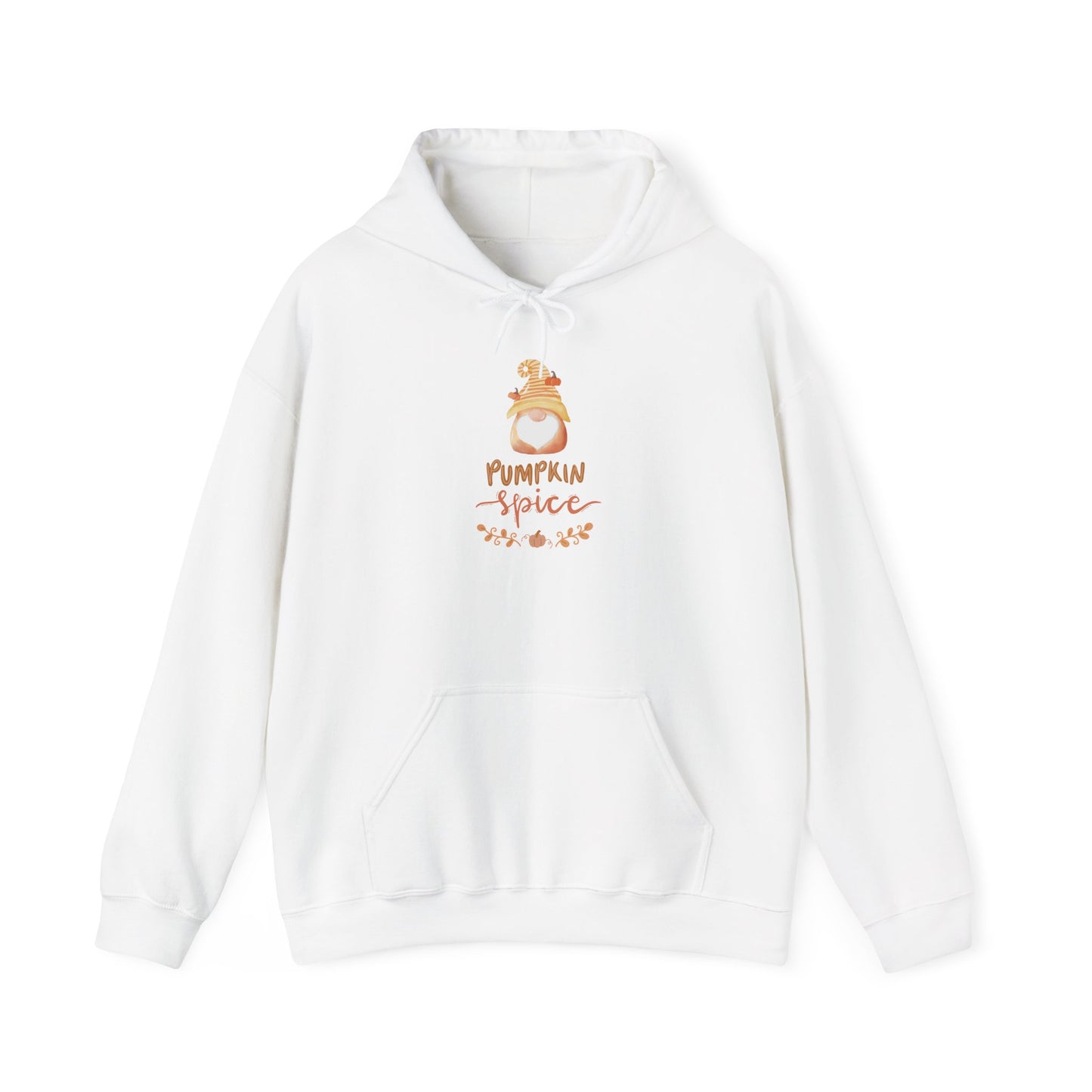 Pumpkin Spice Hoodie with Fall Gnome, Cozy Autumn Unisex Sweatshirt, Thanksgiving Hoodie, Cute Fall Gift Idea