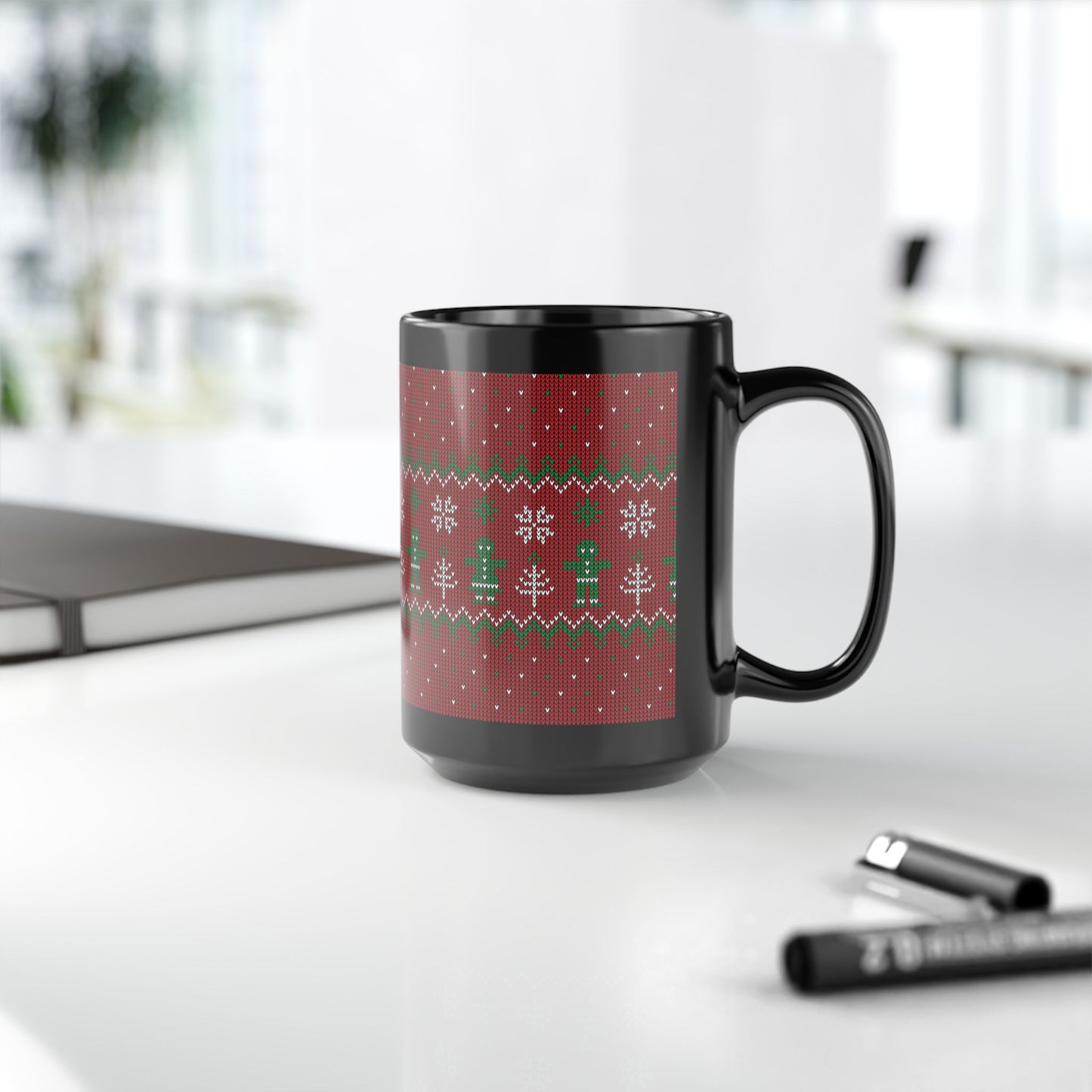 Festive Holiday Mug, Cozy Winter Drinkware, Christmas Gift, Cute Hot Cocoa Cup, Seasonal Coffee Mug